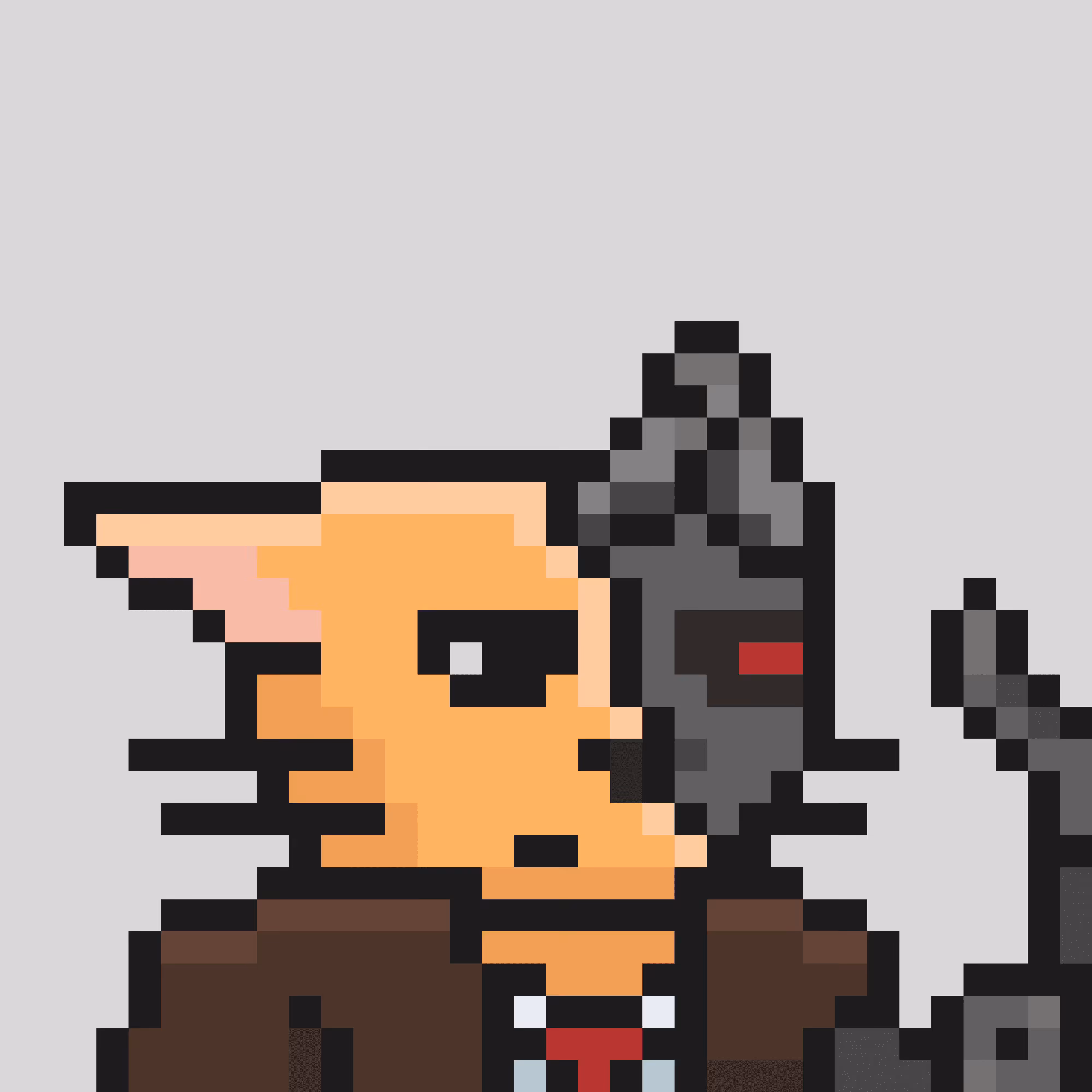 CryptoCat #23 Cyborg Cat