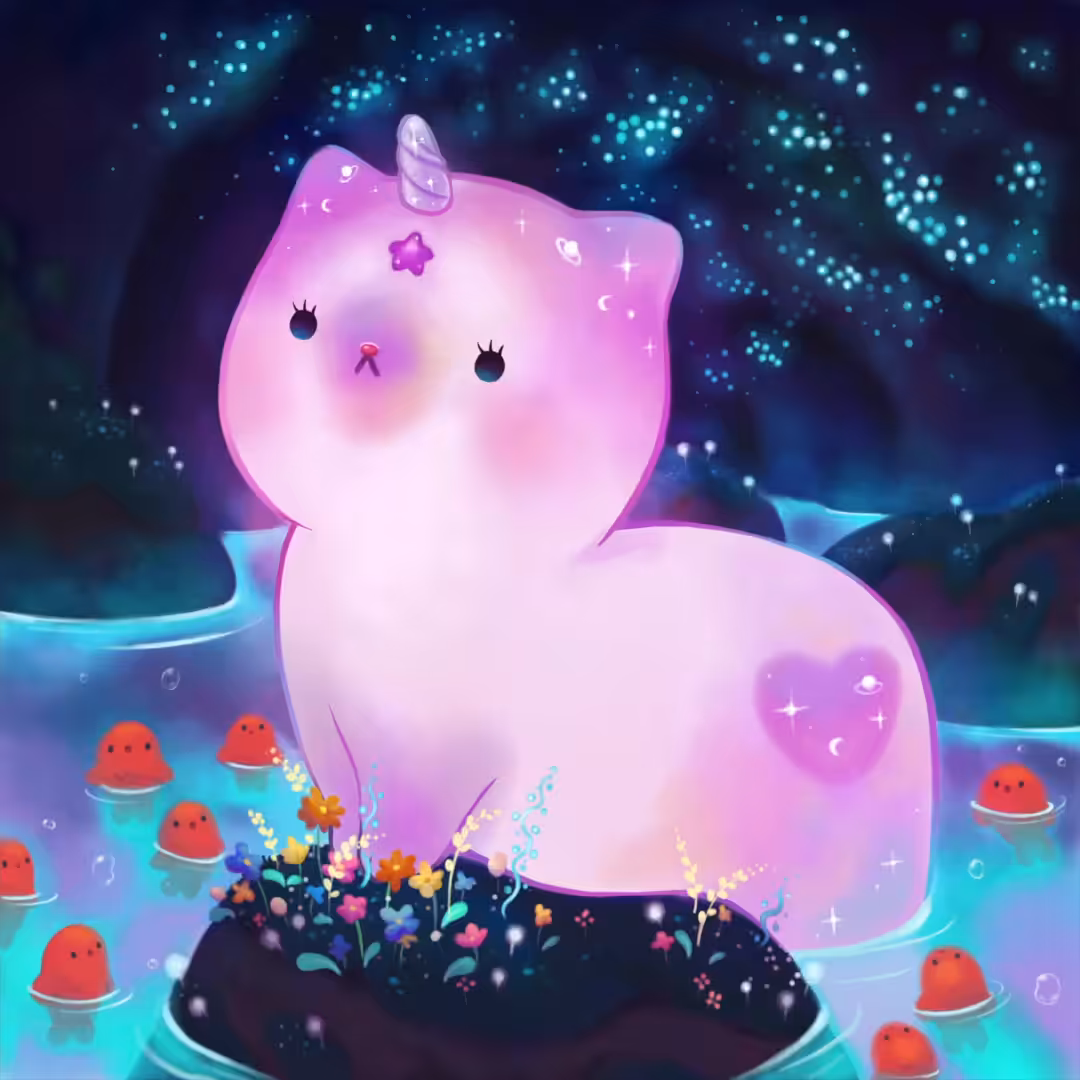 Rare Mermeow no.1 - Aqua