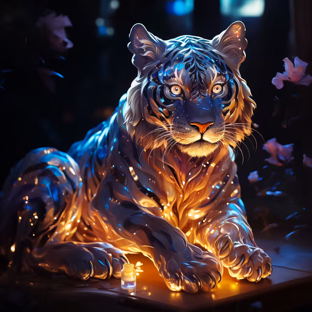 Ethereal radiance #17: tiger