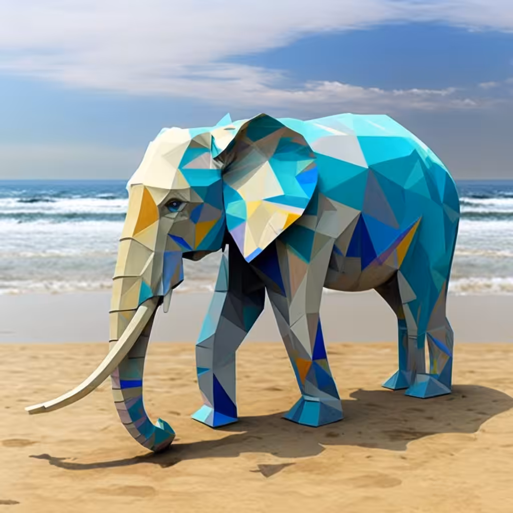 Elephant on the Beach