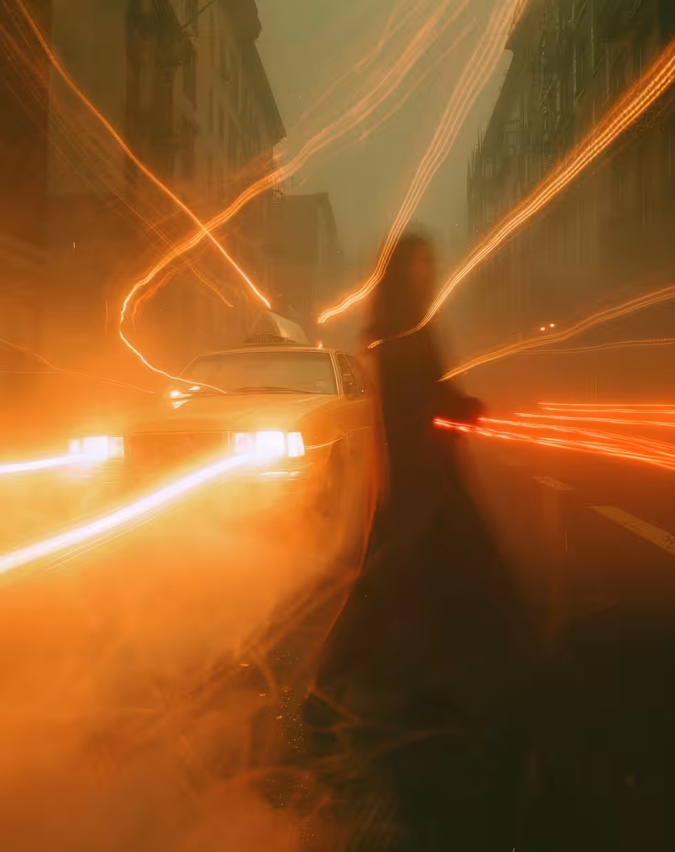 Lost in a kiss of electricity.