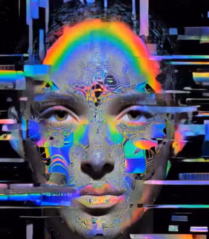 Face girl glitch 