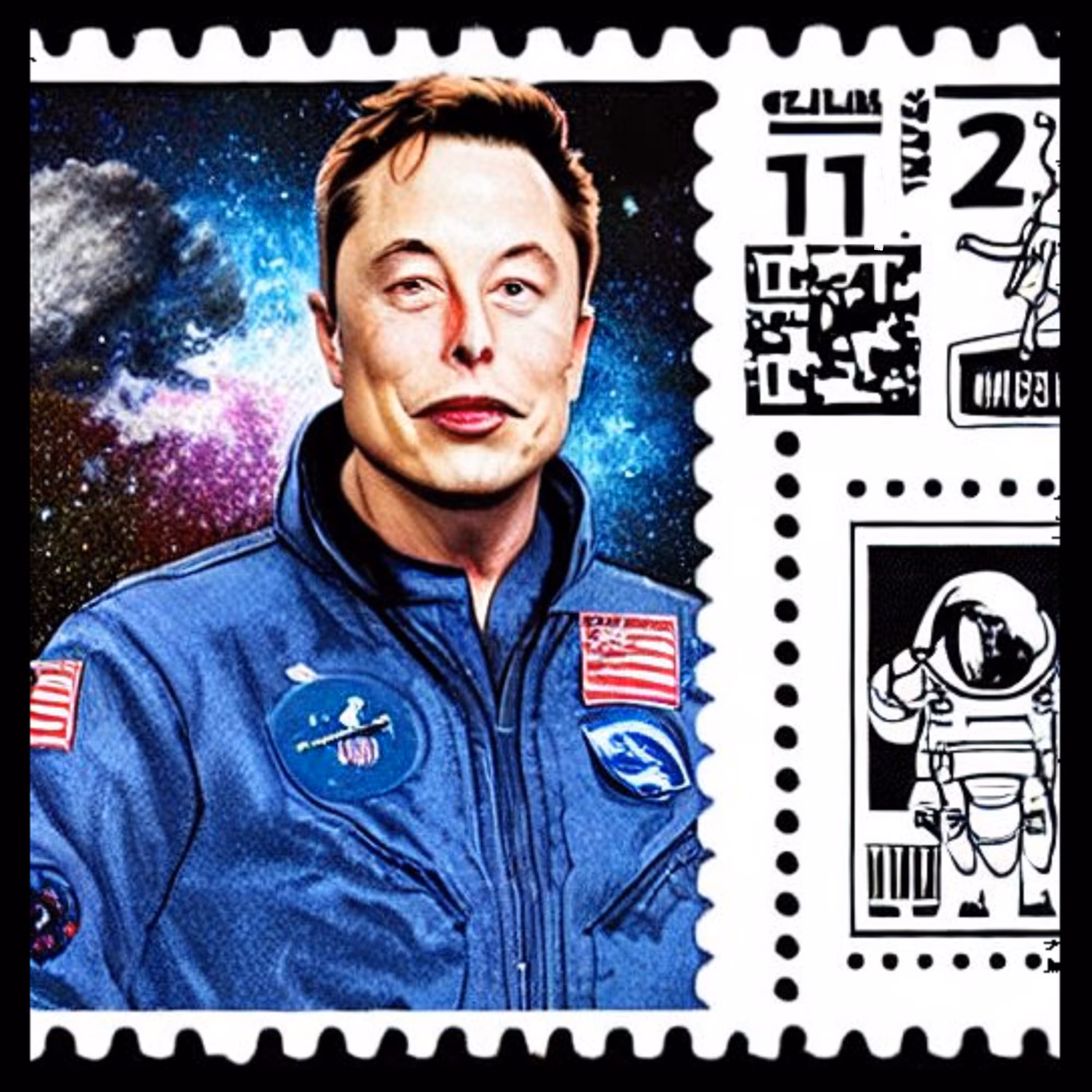ELON "TO DA MOON BOY" STAMP -- ANCIENT[2022]