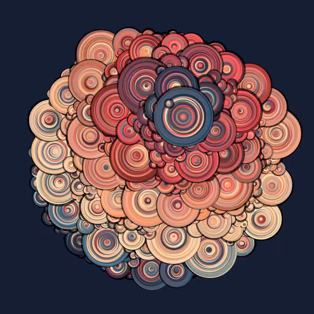 Un cercle de roses