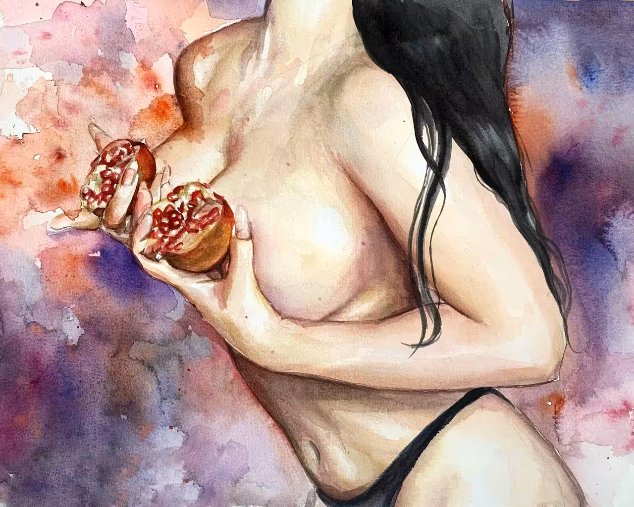 pomegranate nude