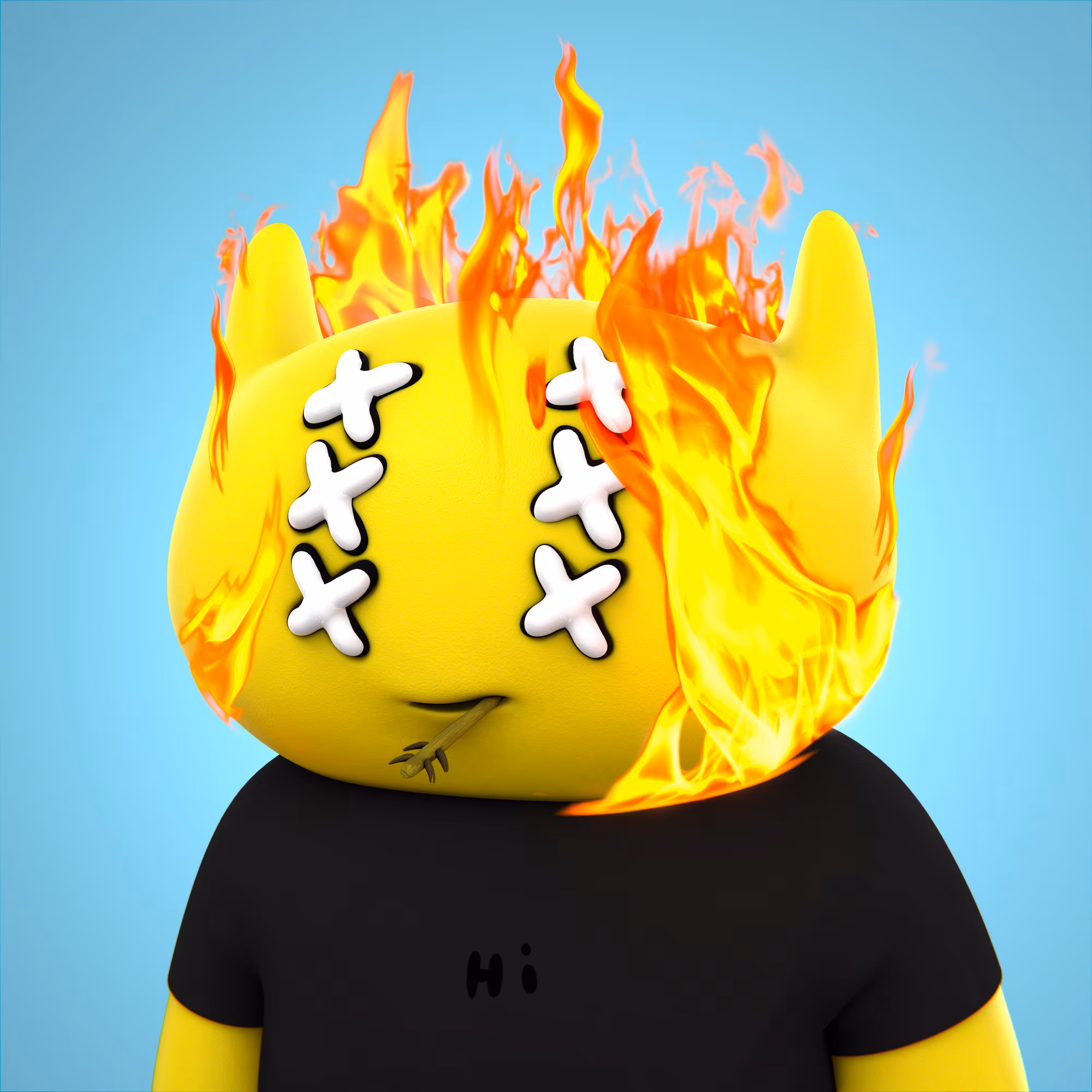 3D alien fren #9932