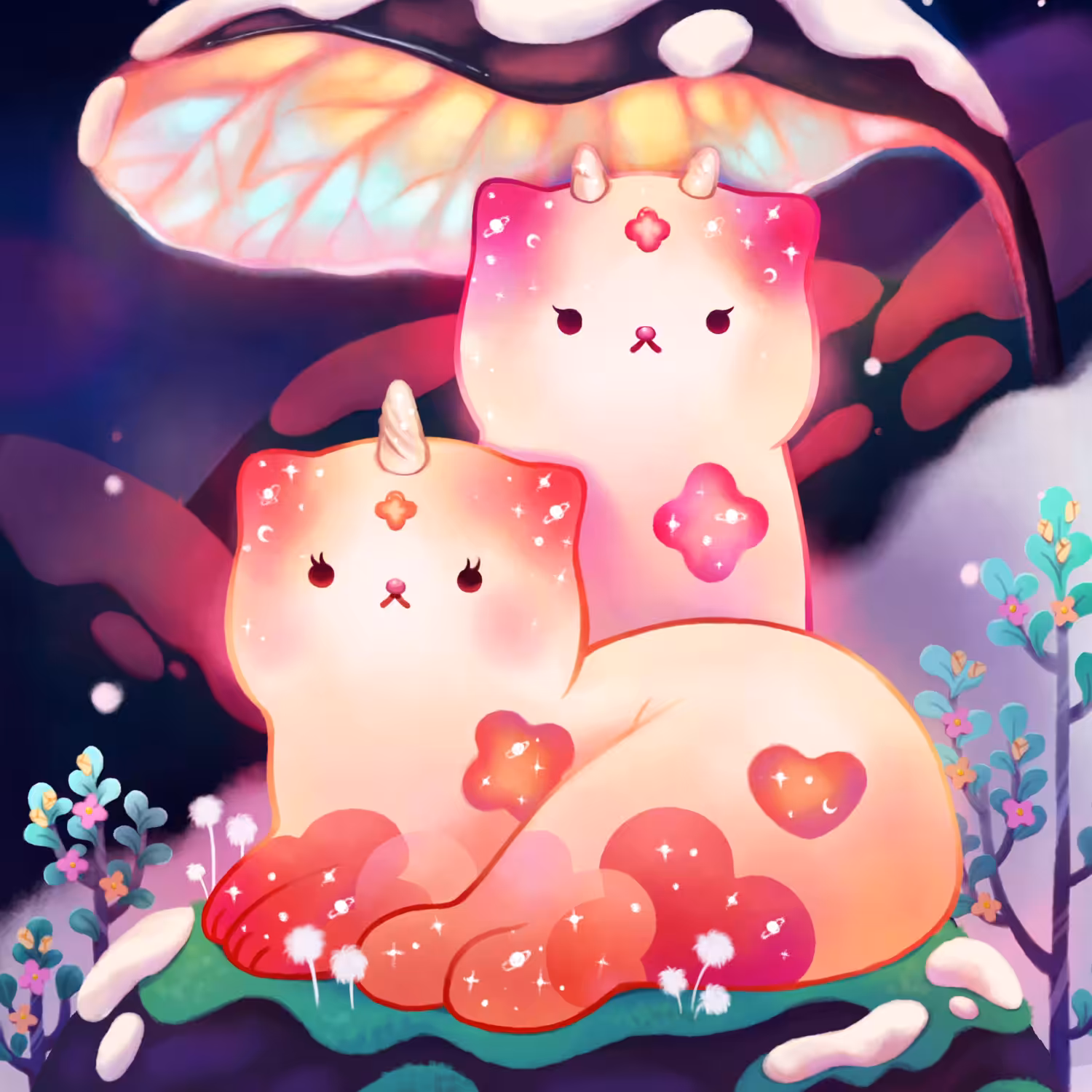Rare Mermeow no.2 - Eartha and Florence