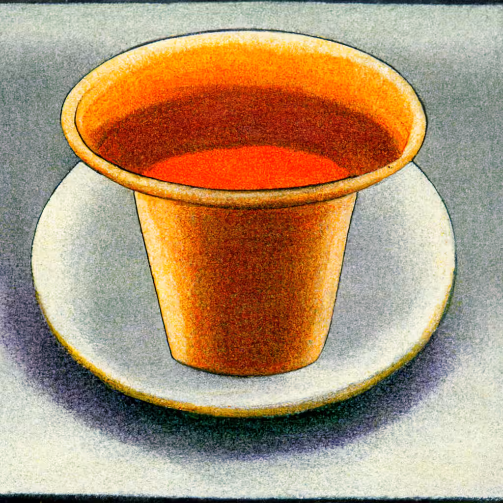 a golden cup 