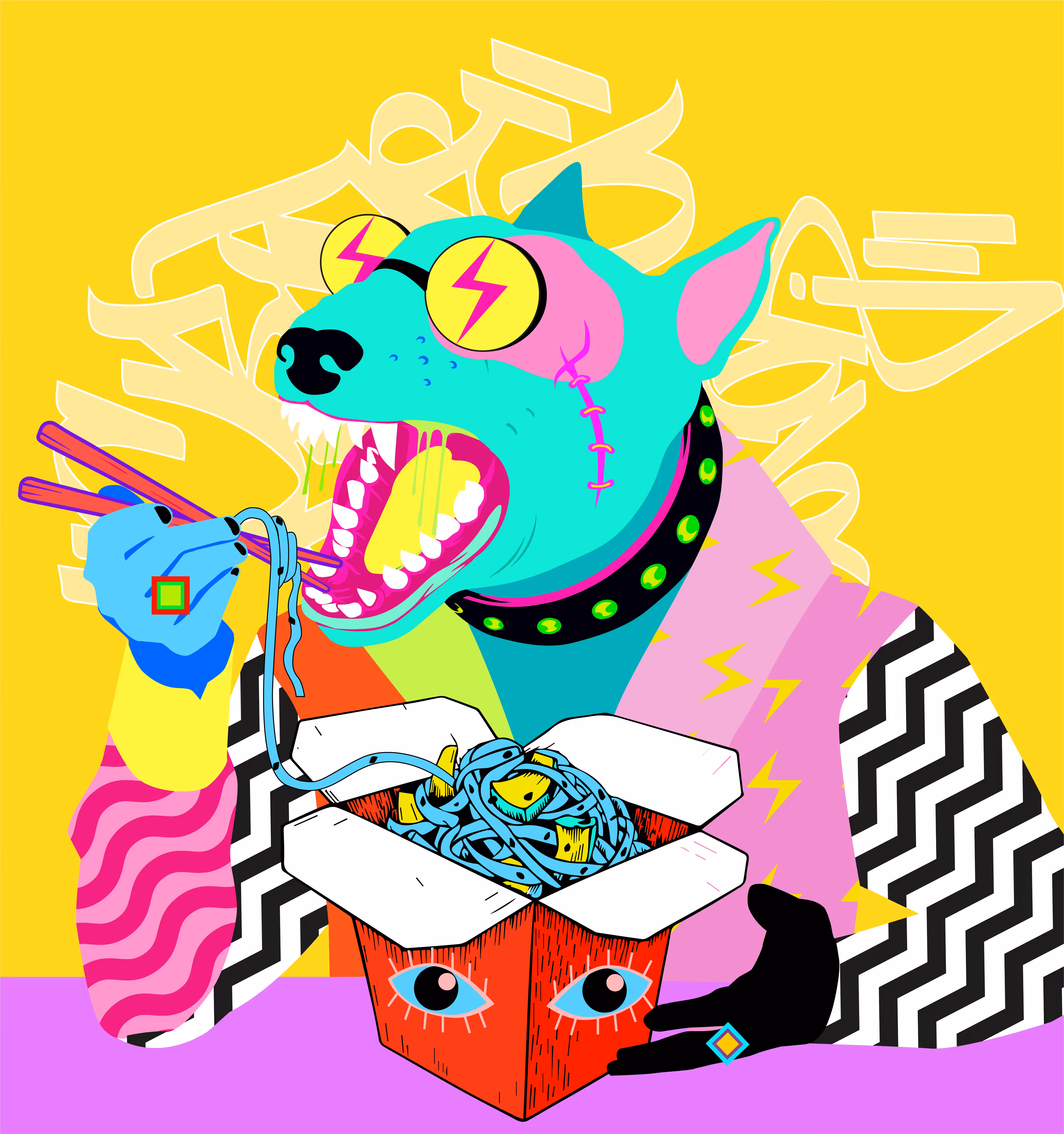 CryptoAnimals:  Cypto art dog