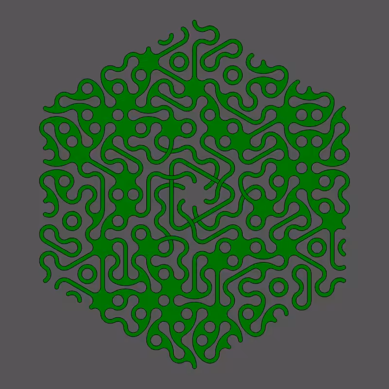 Threefold Symmetry - Dark Variations #369