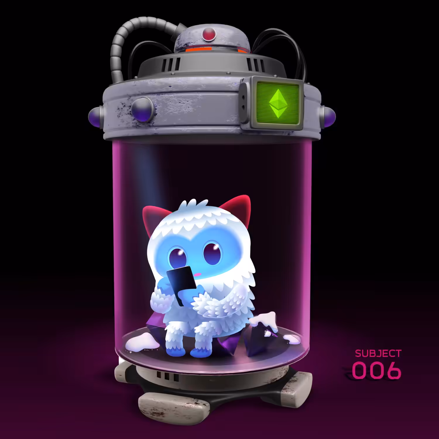 MonMonLABO - 006 : Snowy the Yeti cat!