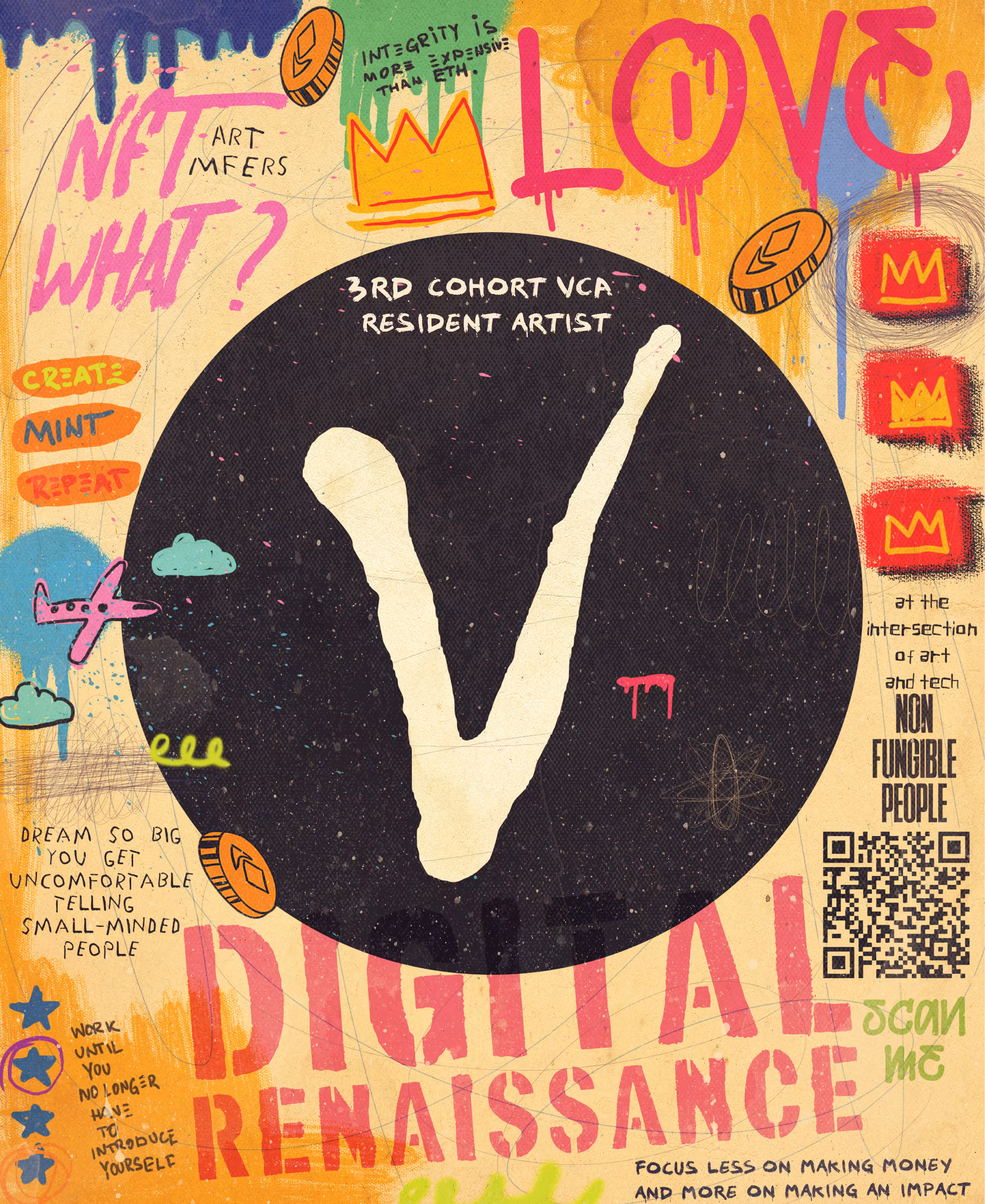 VerticalCrypto Art online residency - Artist Badge - 3rd Cohort