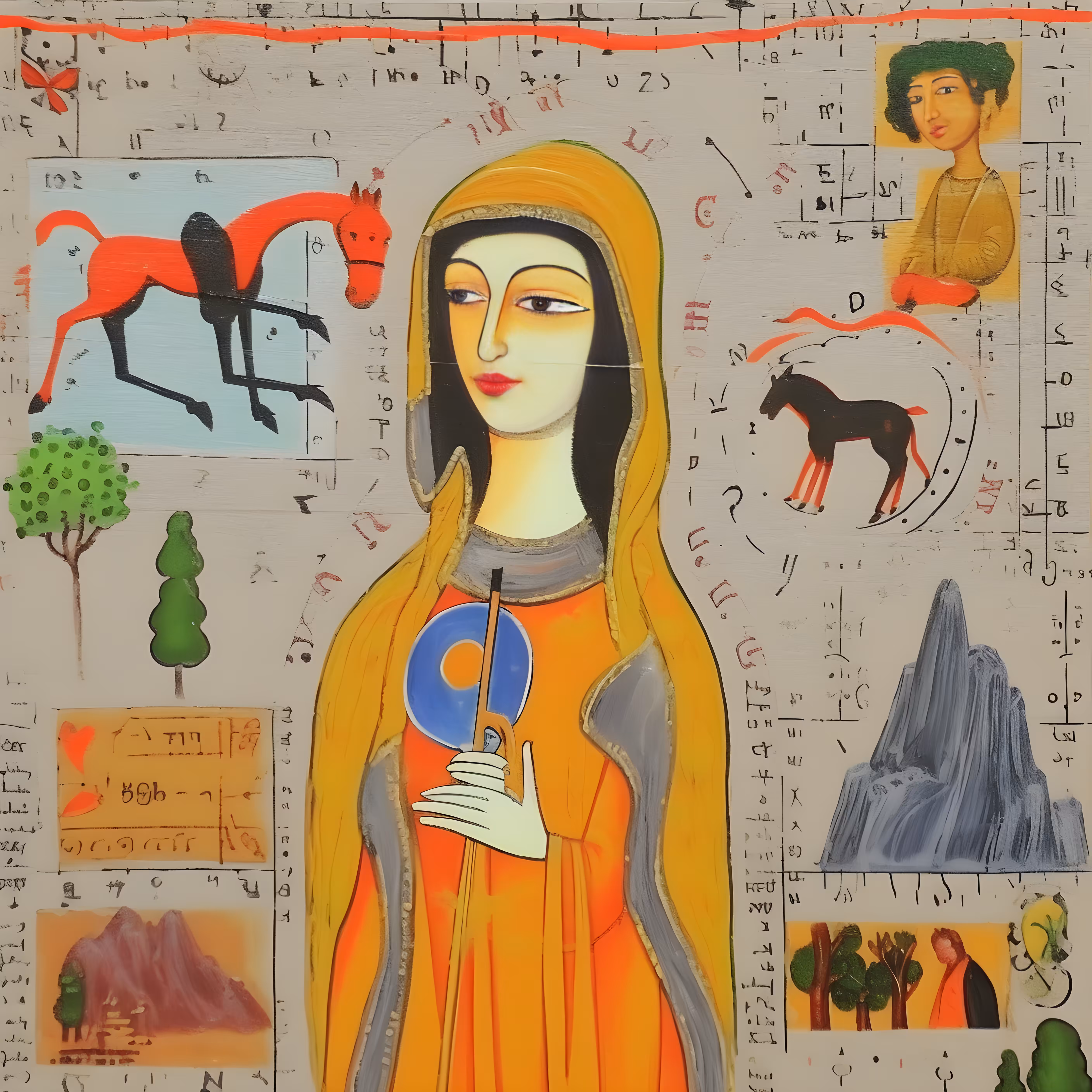 A woman in a garden