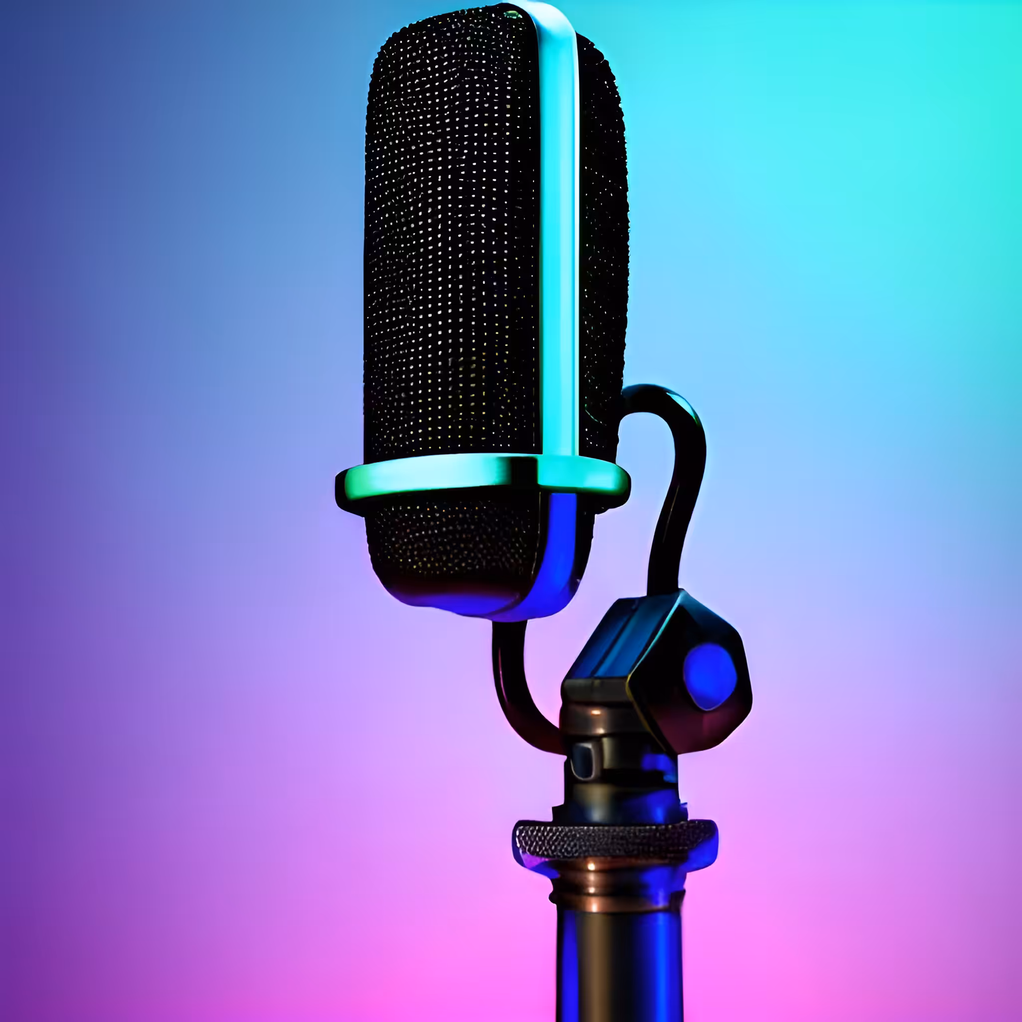 Neon Art: Microphone 
