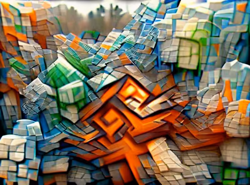 Abraham's First Works: Abstract minecraft