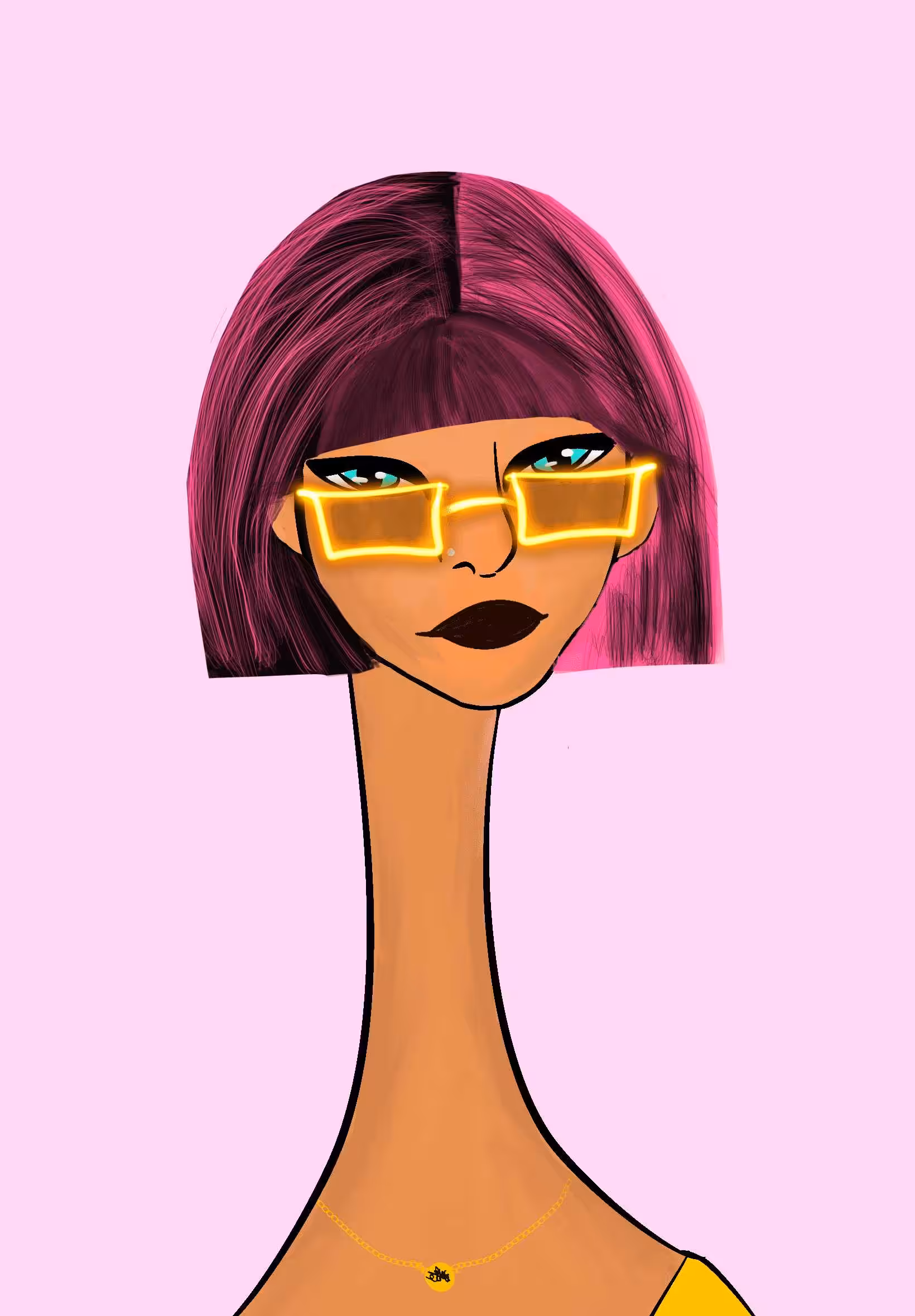Long Neckie Lady #2946