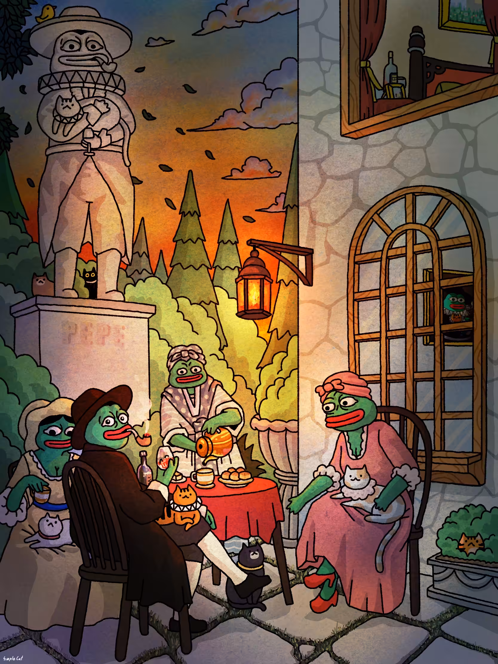 Pepe in the garden.