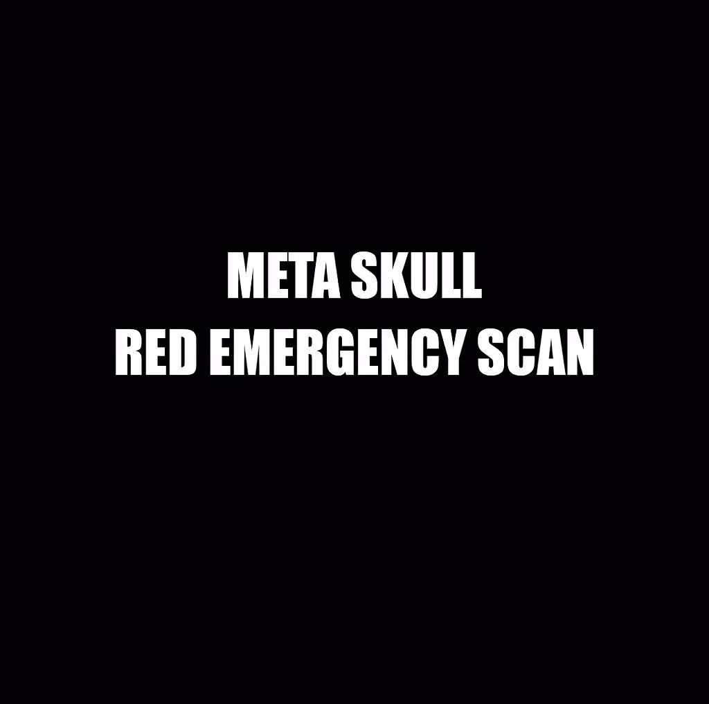 Neon Thanatos: 🔥 META SKULL: RED EMERGENCY SCAN