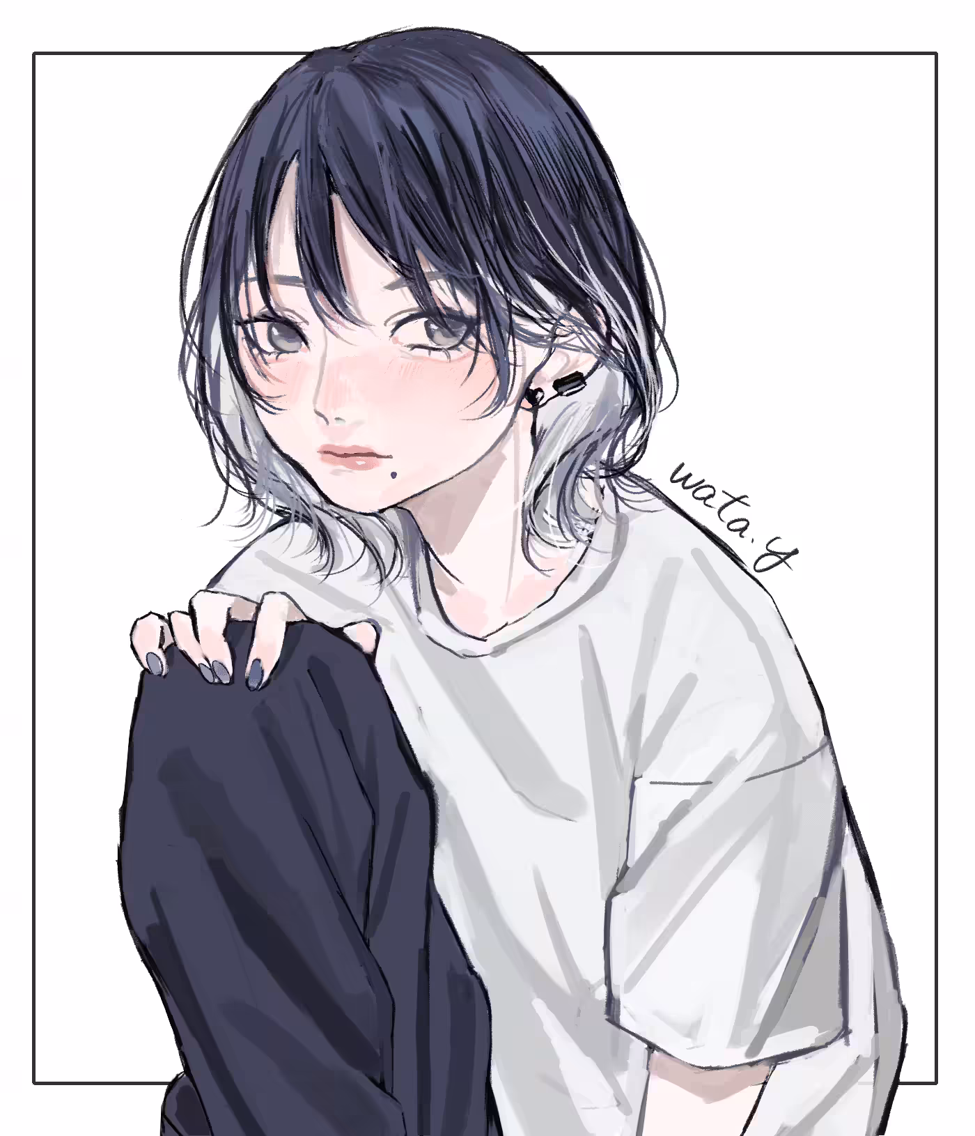 Wolf cut girl　#1
