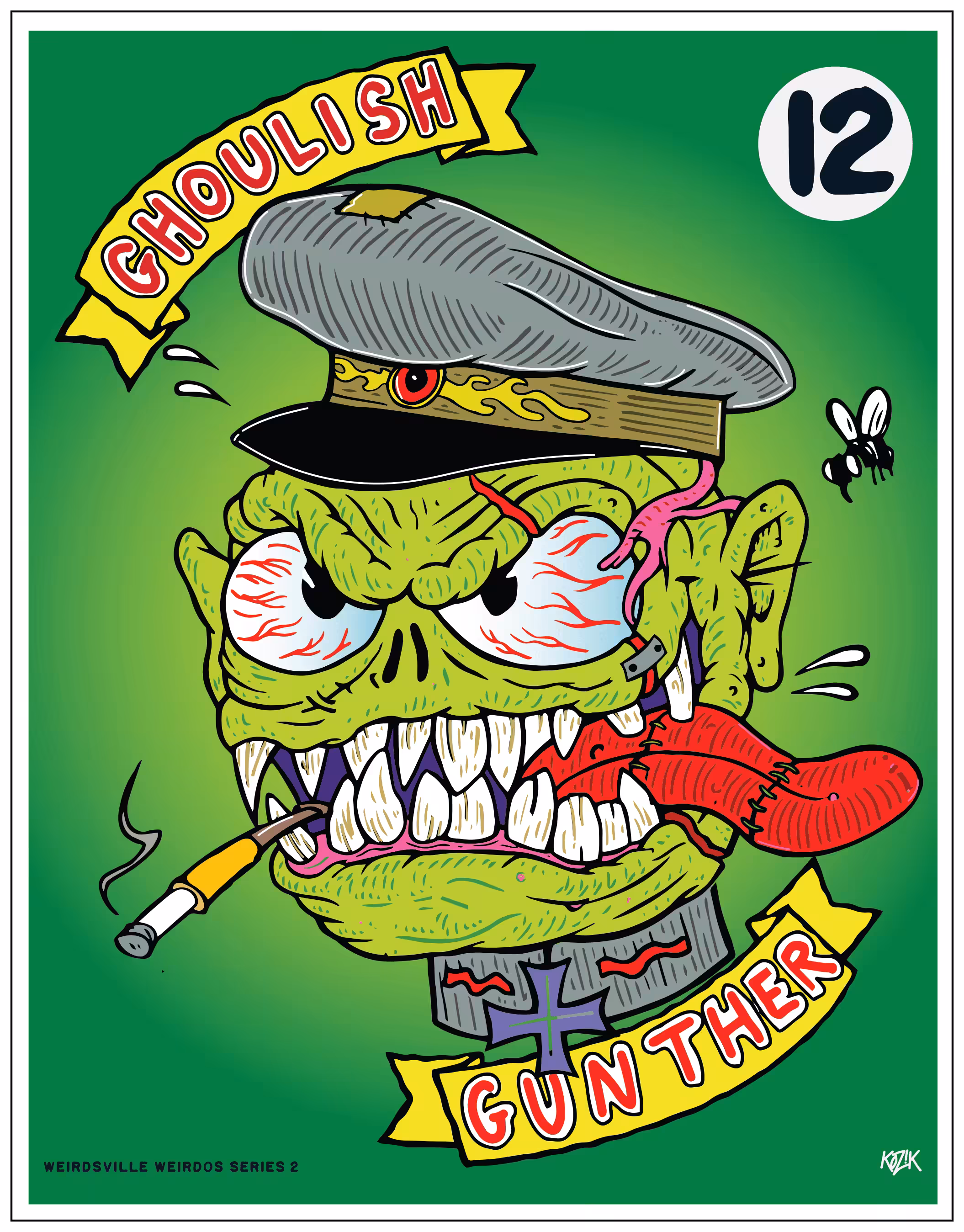 Weirdsville Weirdos Series 2: Ghoulish Gunther. 12/12