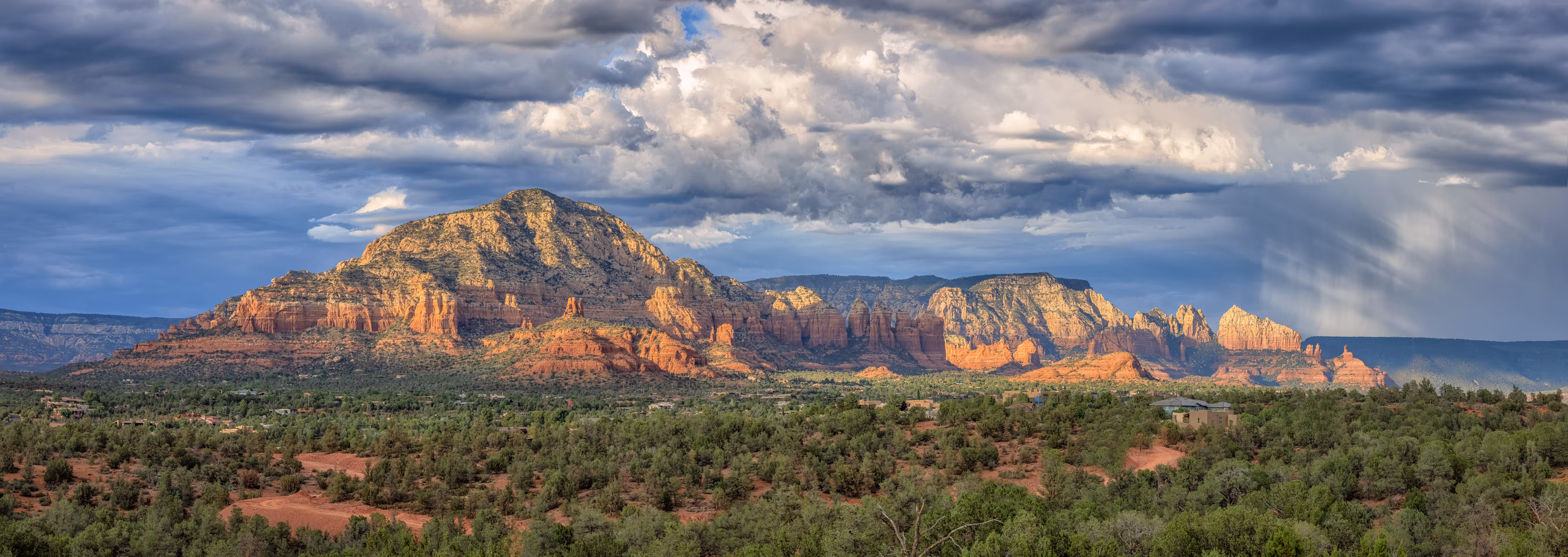 Last Light. First Rains. (Wide Format Vista)
