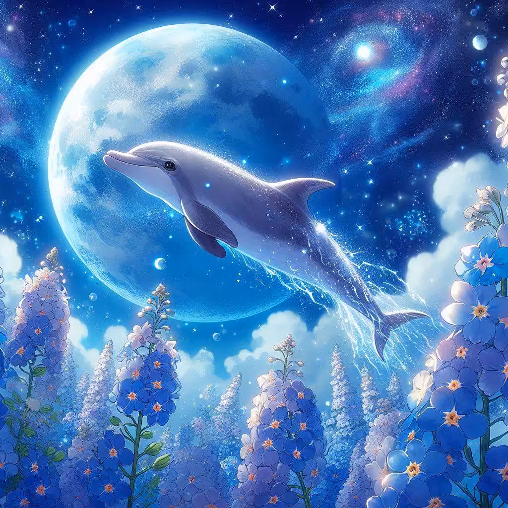 Dolphin to the moon!