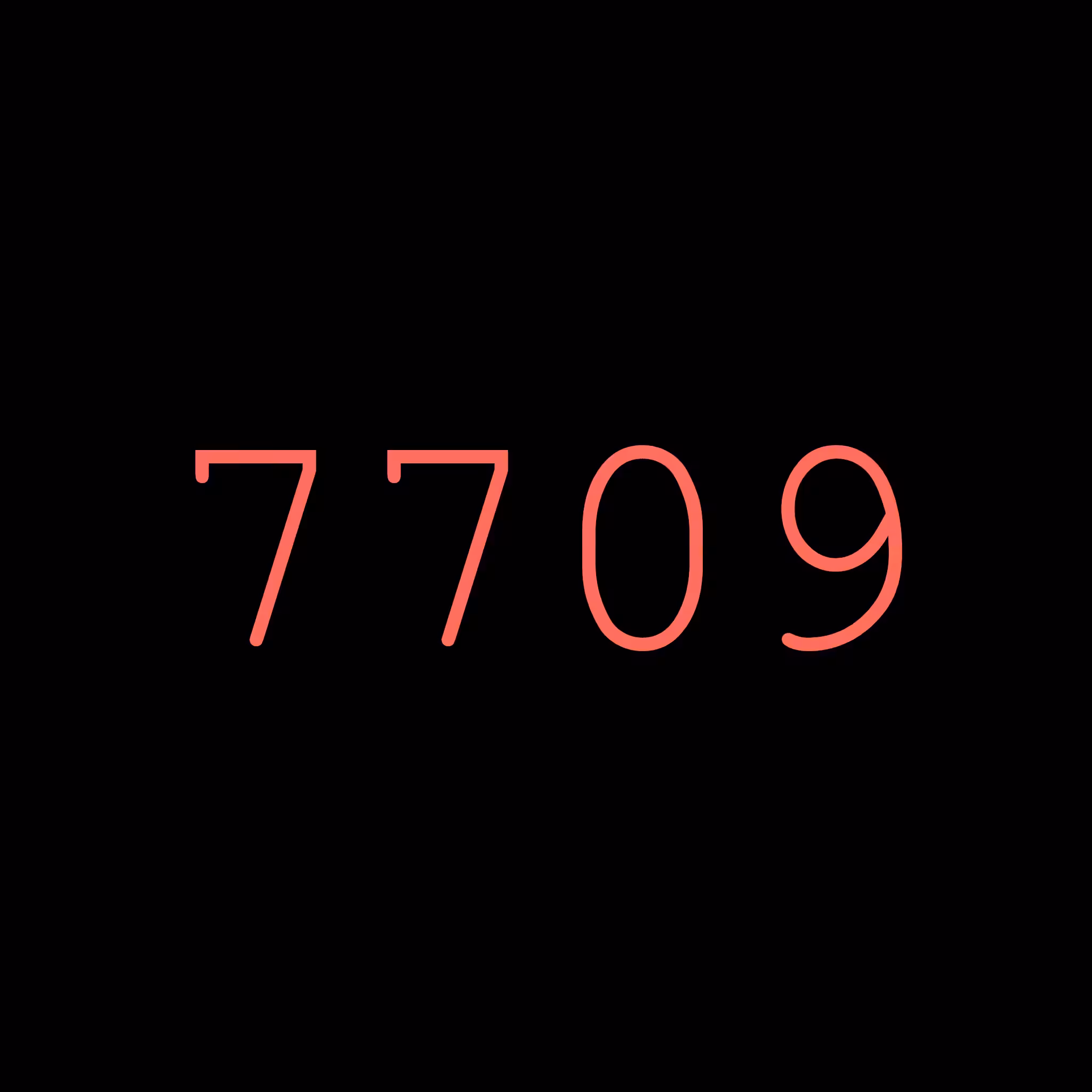 7709