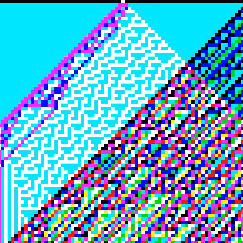 RGB Elementary Cellular Automaton #213