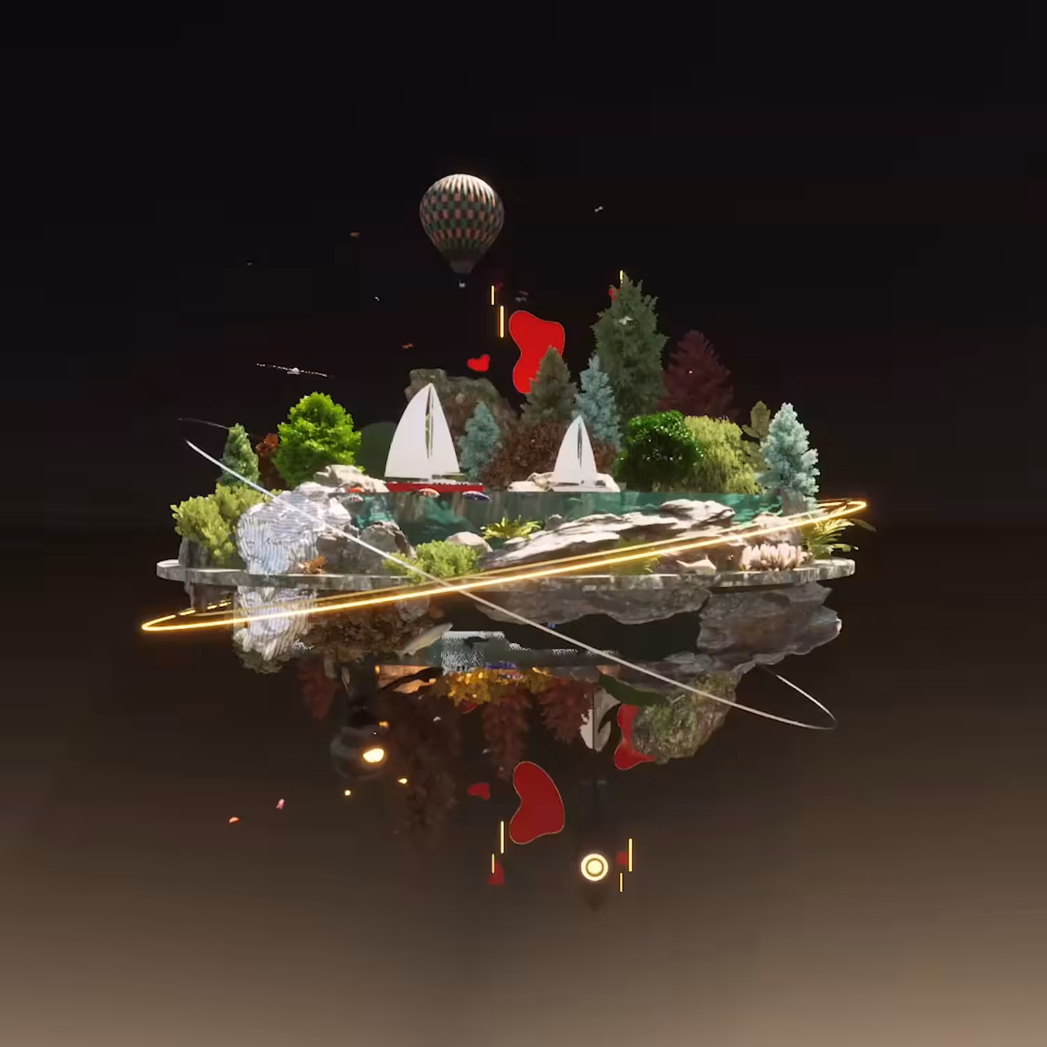 Parallel land