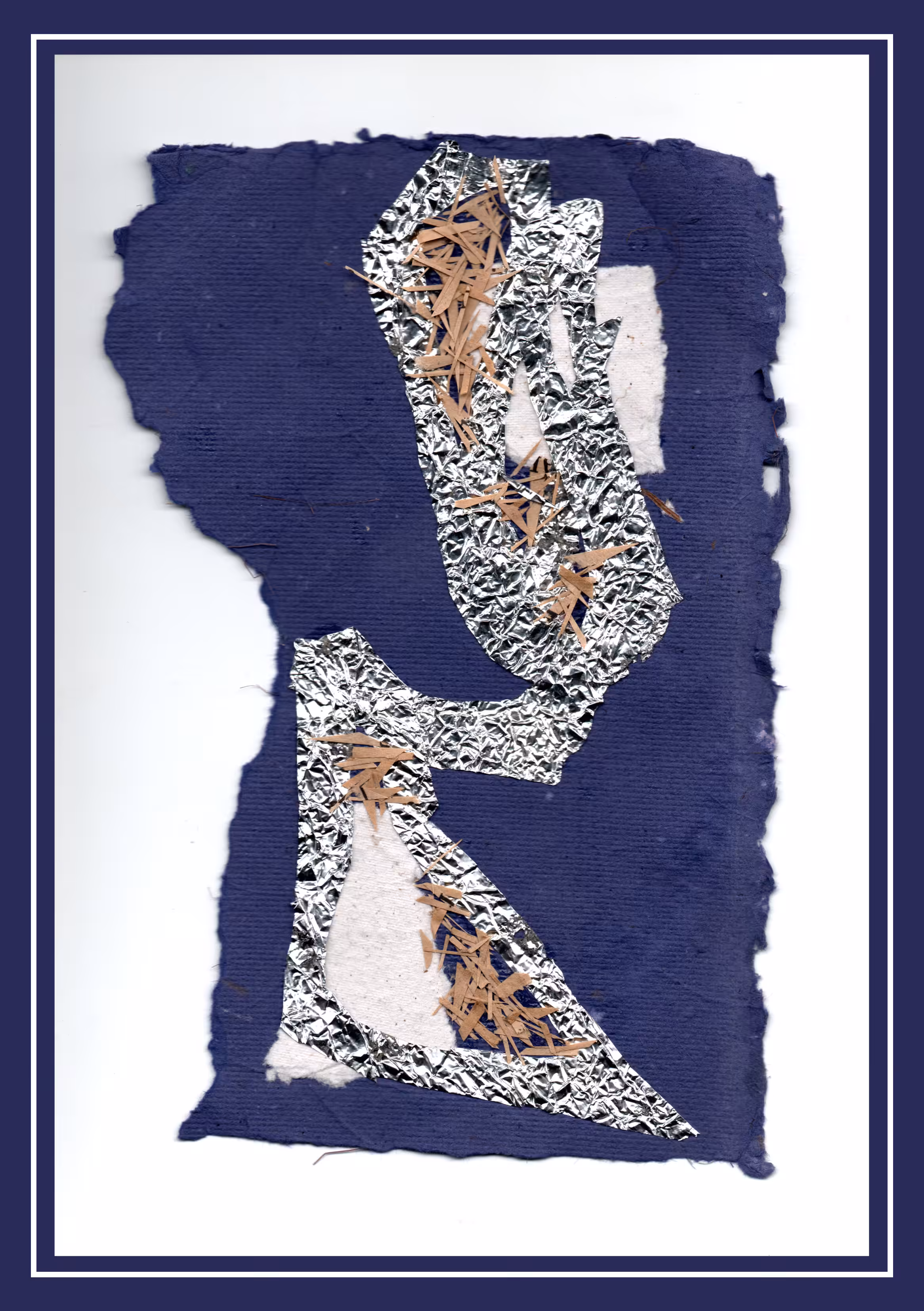 Silver and Blue #1 (Fiber Paper)