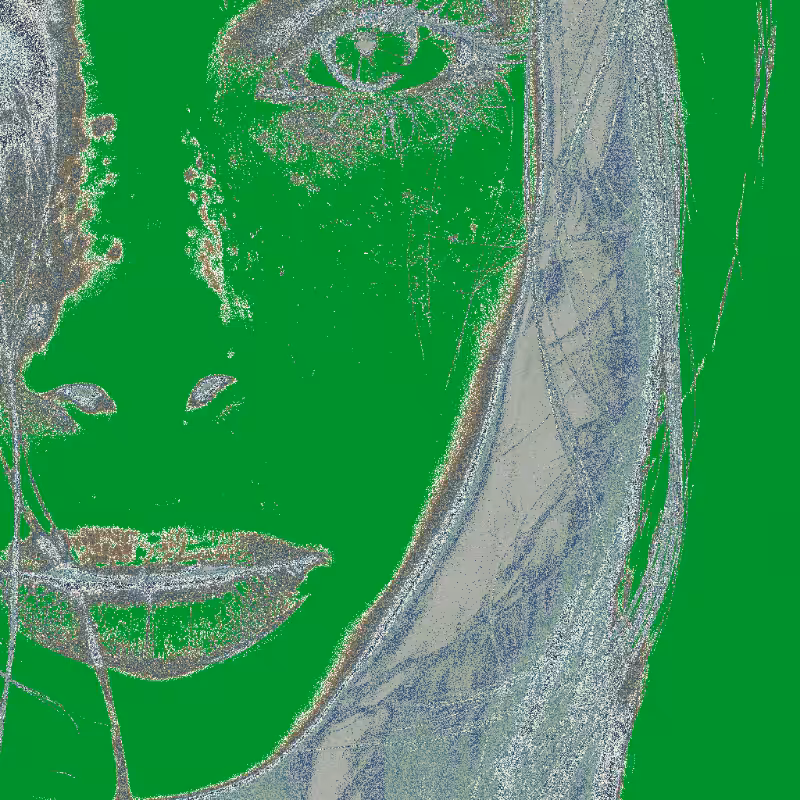 Analog Pixels: Faces #23
