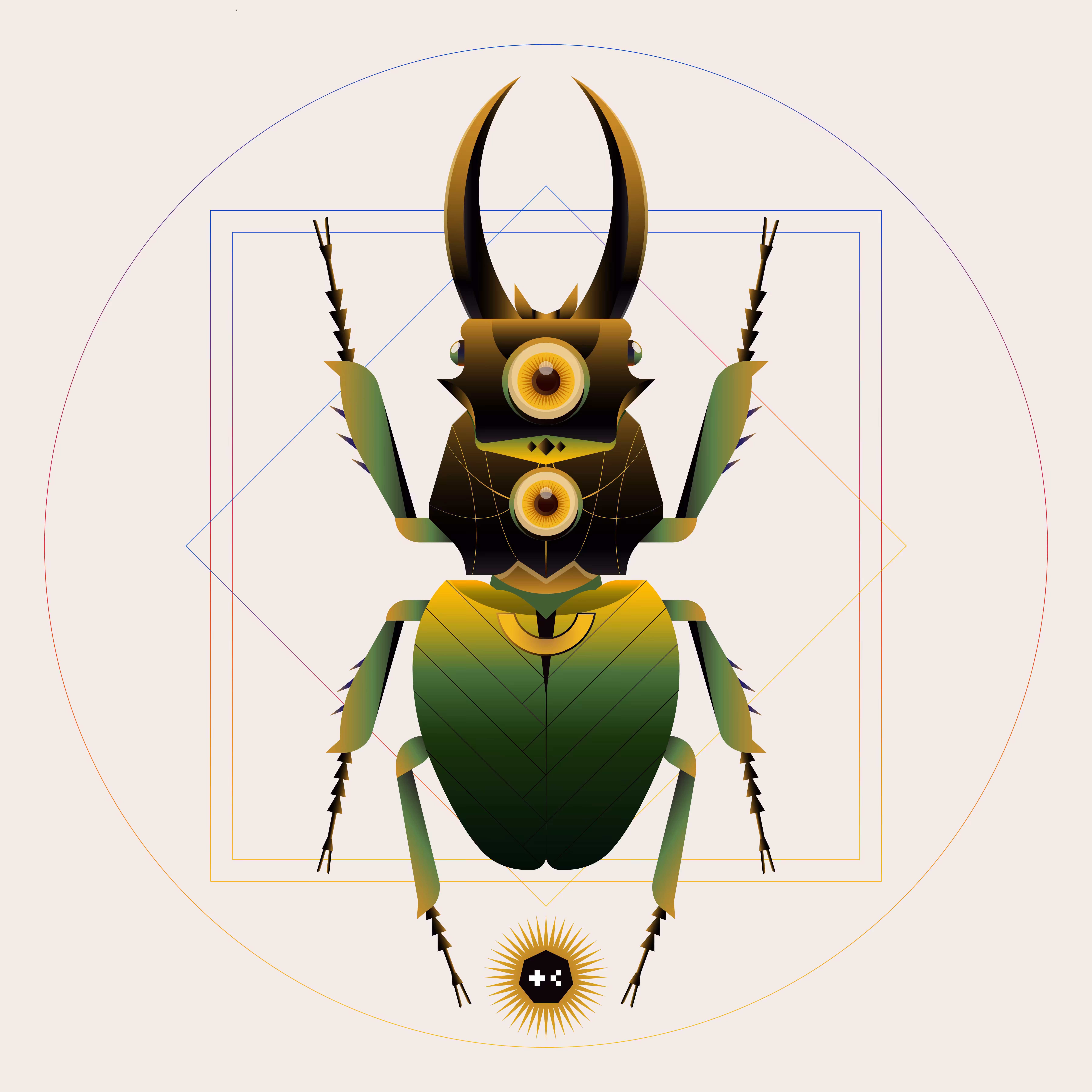 Lucanidae vikerkaar variant