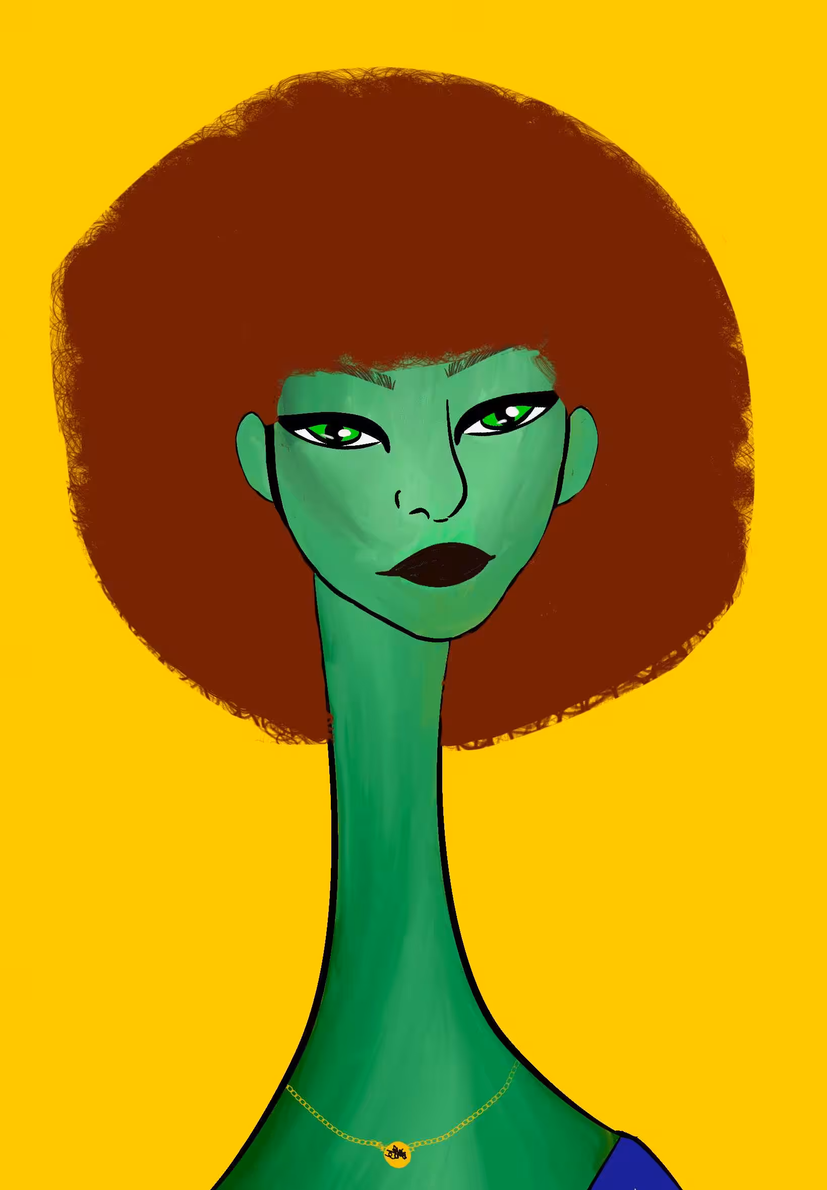Long Neckie Lady #2689