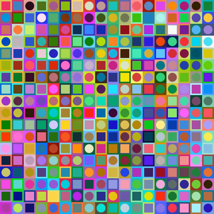 Square Dot Composition #210