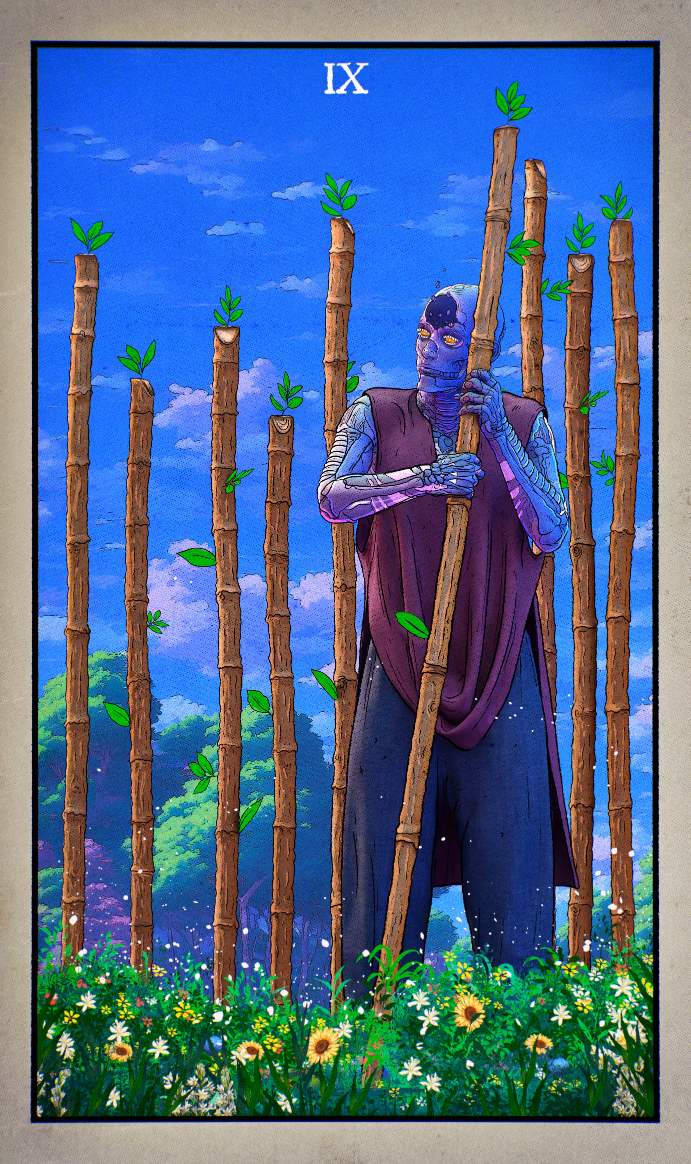9 of Wands — Master