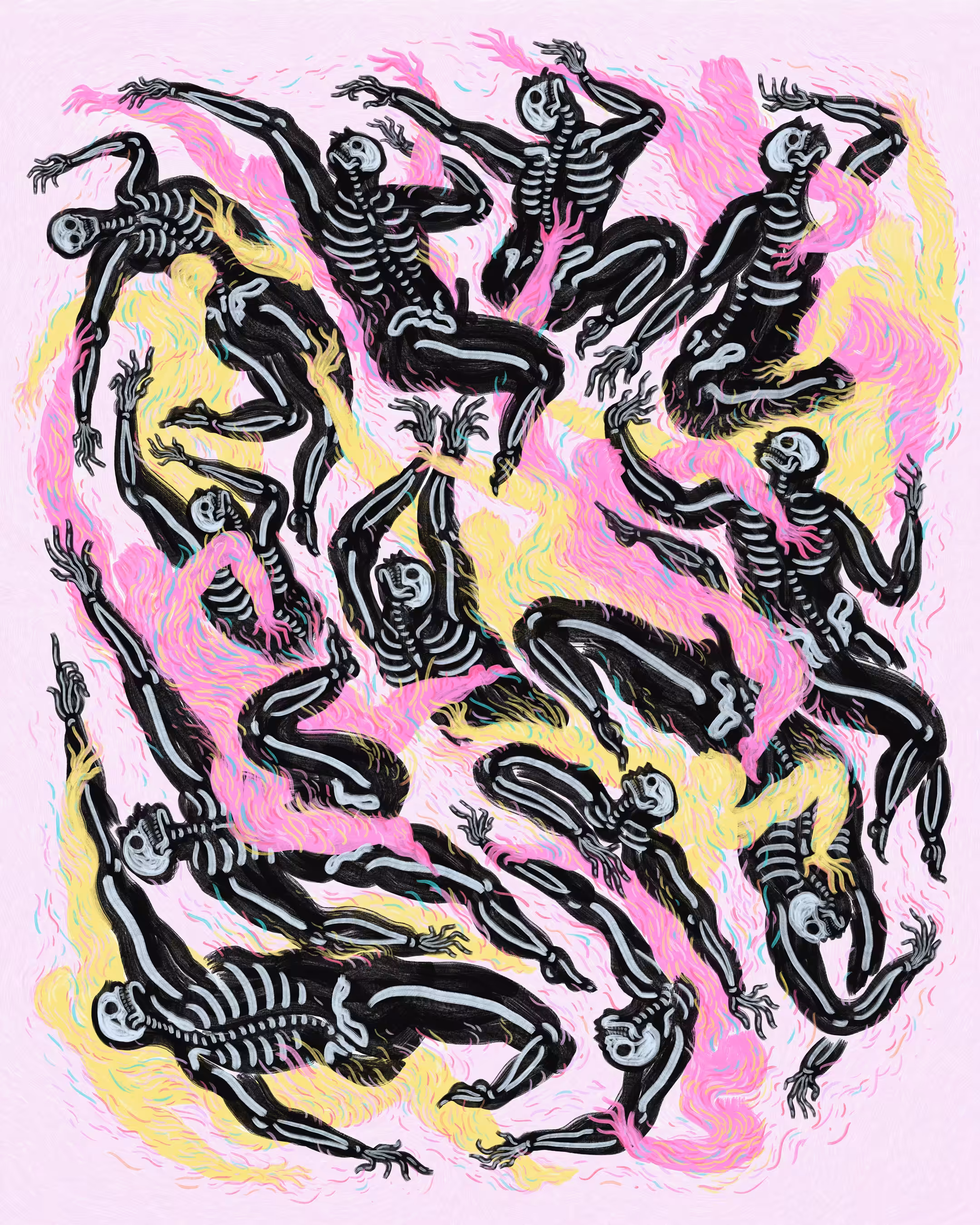 I. ‘Burning Skeletons’ | The Shinny Dark Life Collection