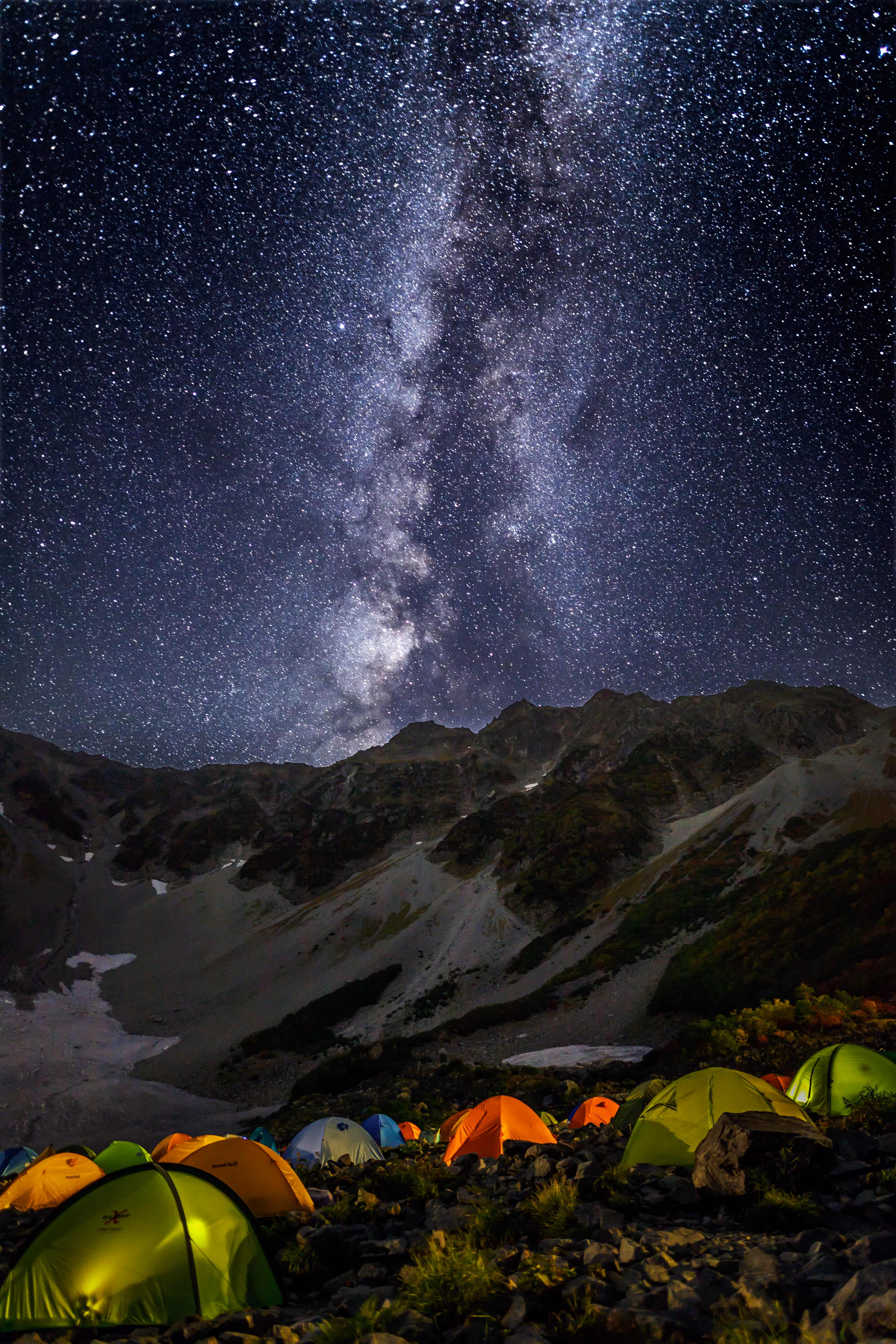 Milky Way over the Japanese Alps
