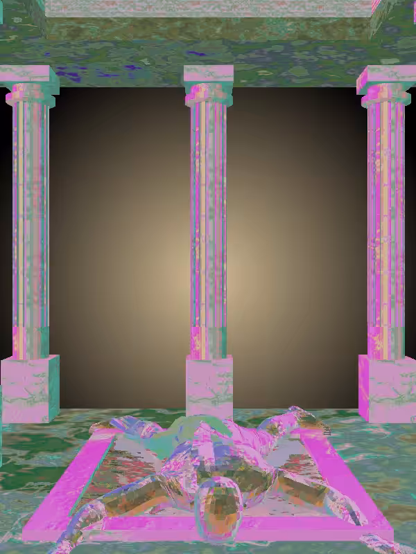 HeavenComputer: The Fragmented Rising Shimmery Violet Garden Man #6812