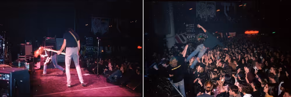 Nirvana performing at Lamefest UK, Dec 3, 1989