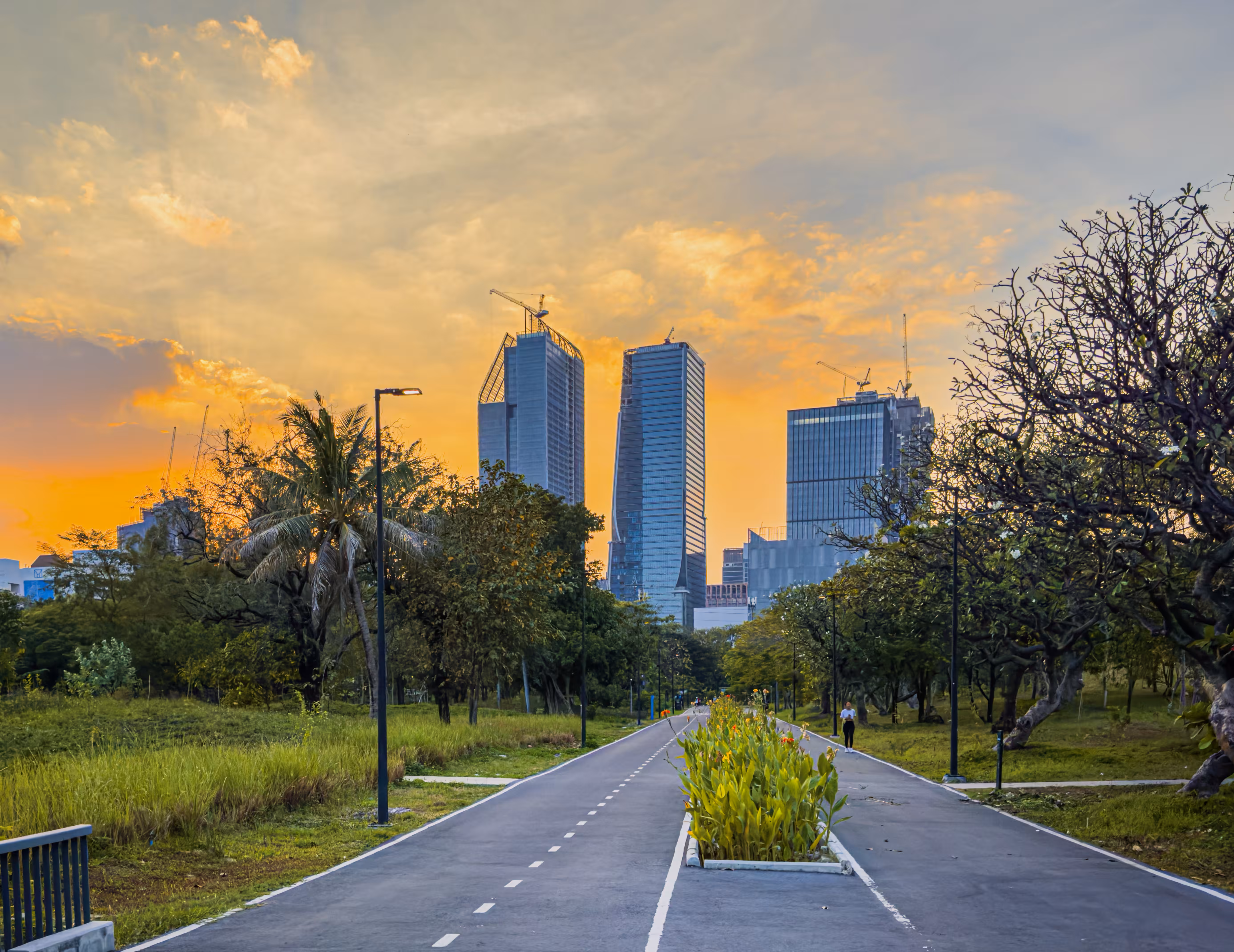 Sunset in the City - Benjakitti Park