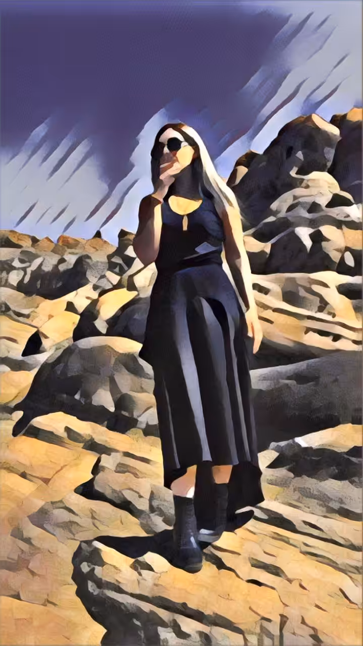 A girl in the mountains3