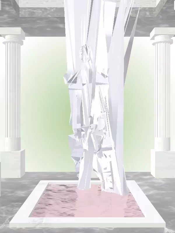 HeavenComputer: The Fragmented Loser Silver Chrome Man #5321