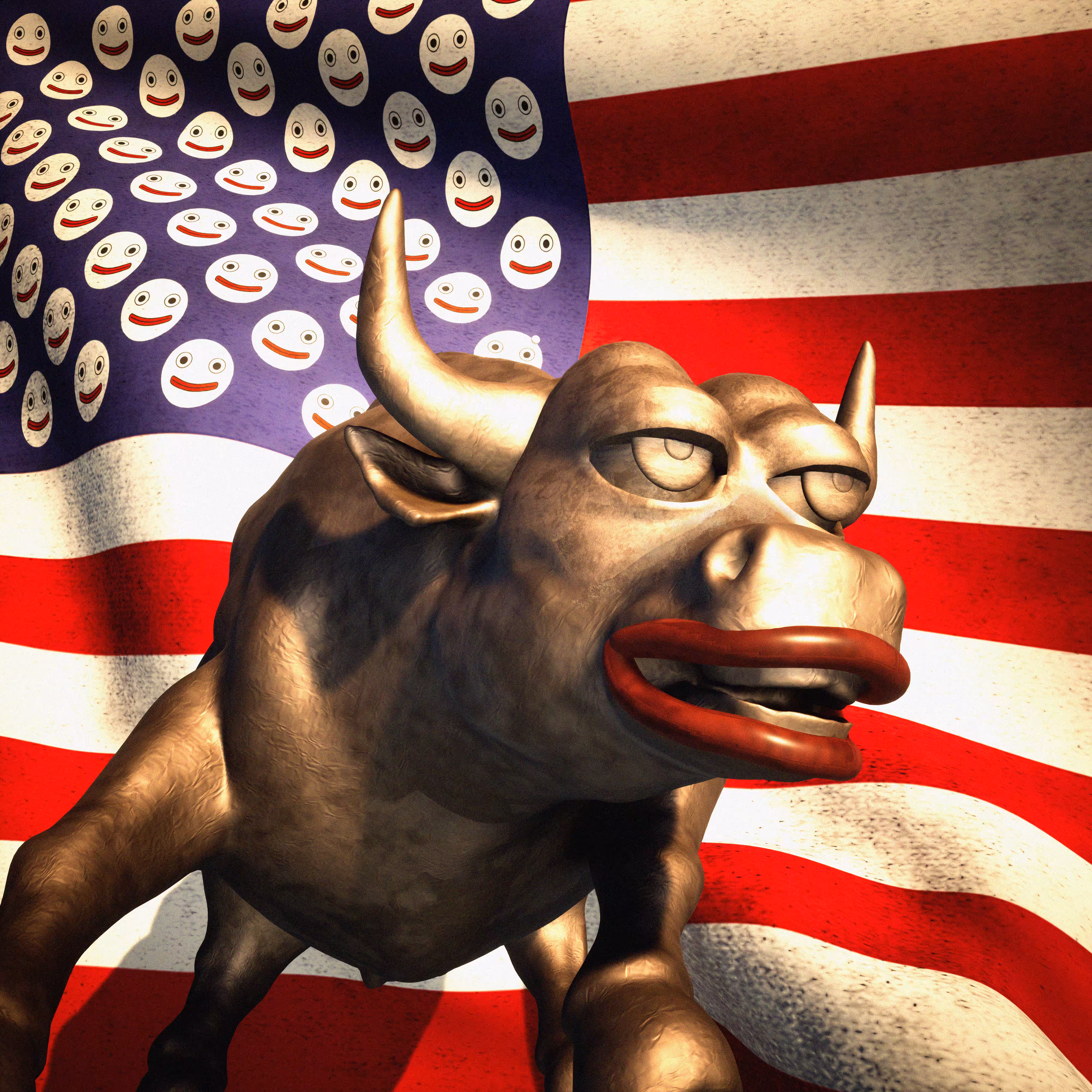 Charging Bull Pepe 🐸📈