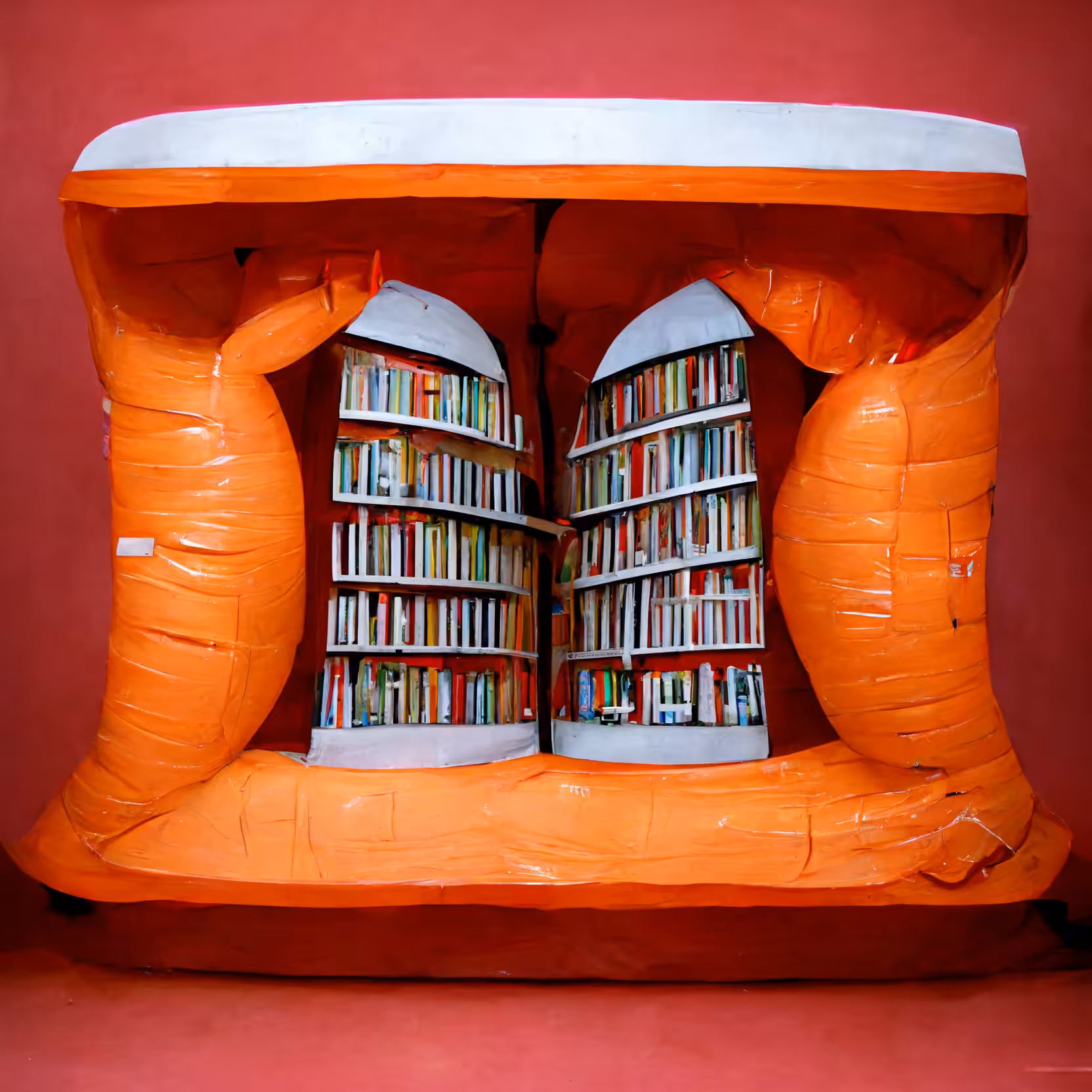 inflatable library