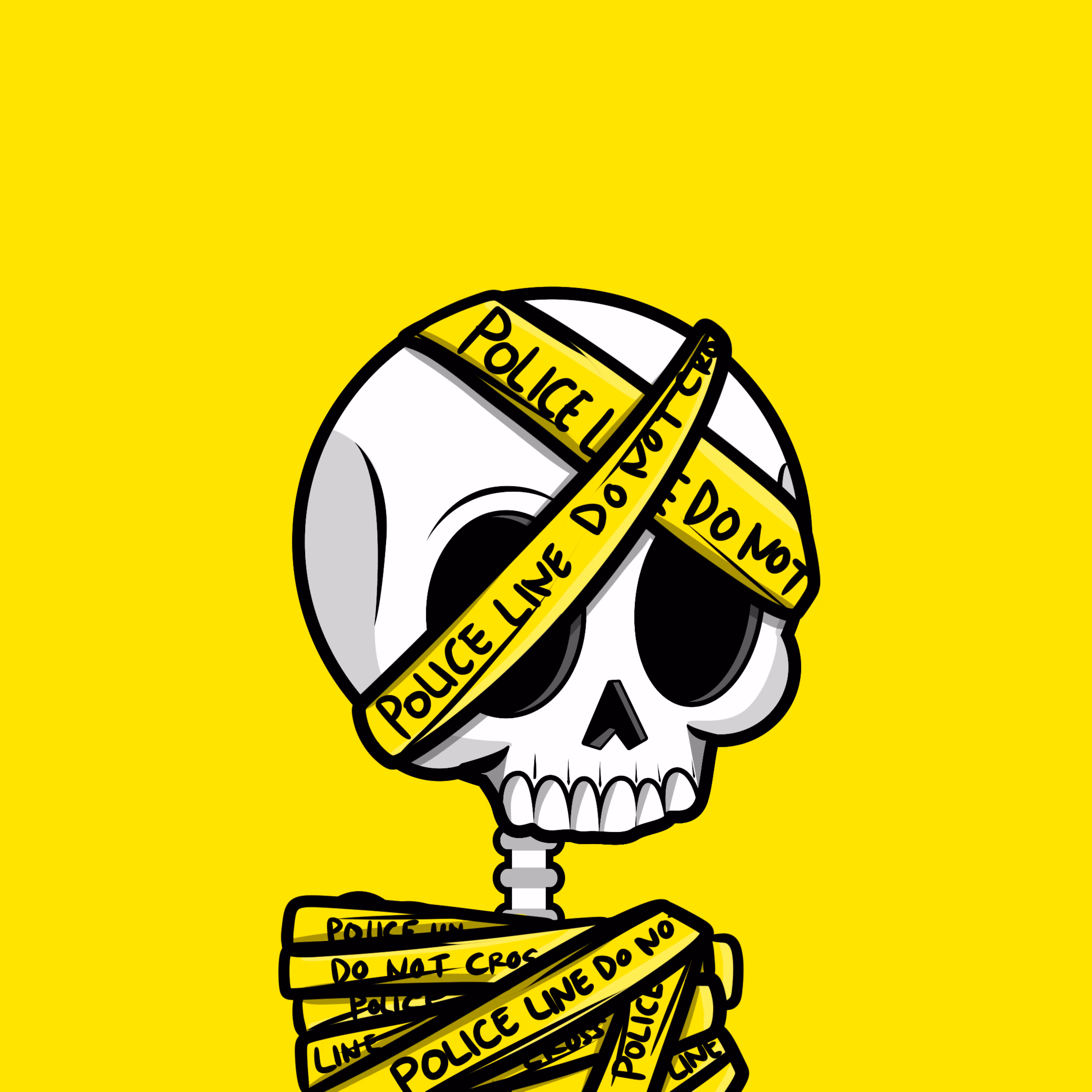 Edgar The Skeleton - Police Line  #370