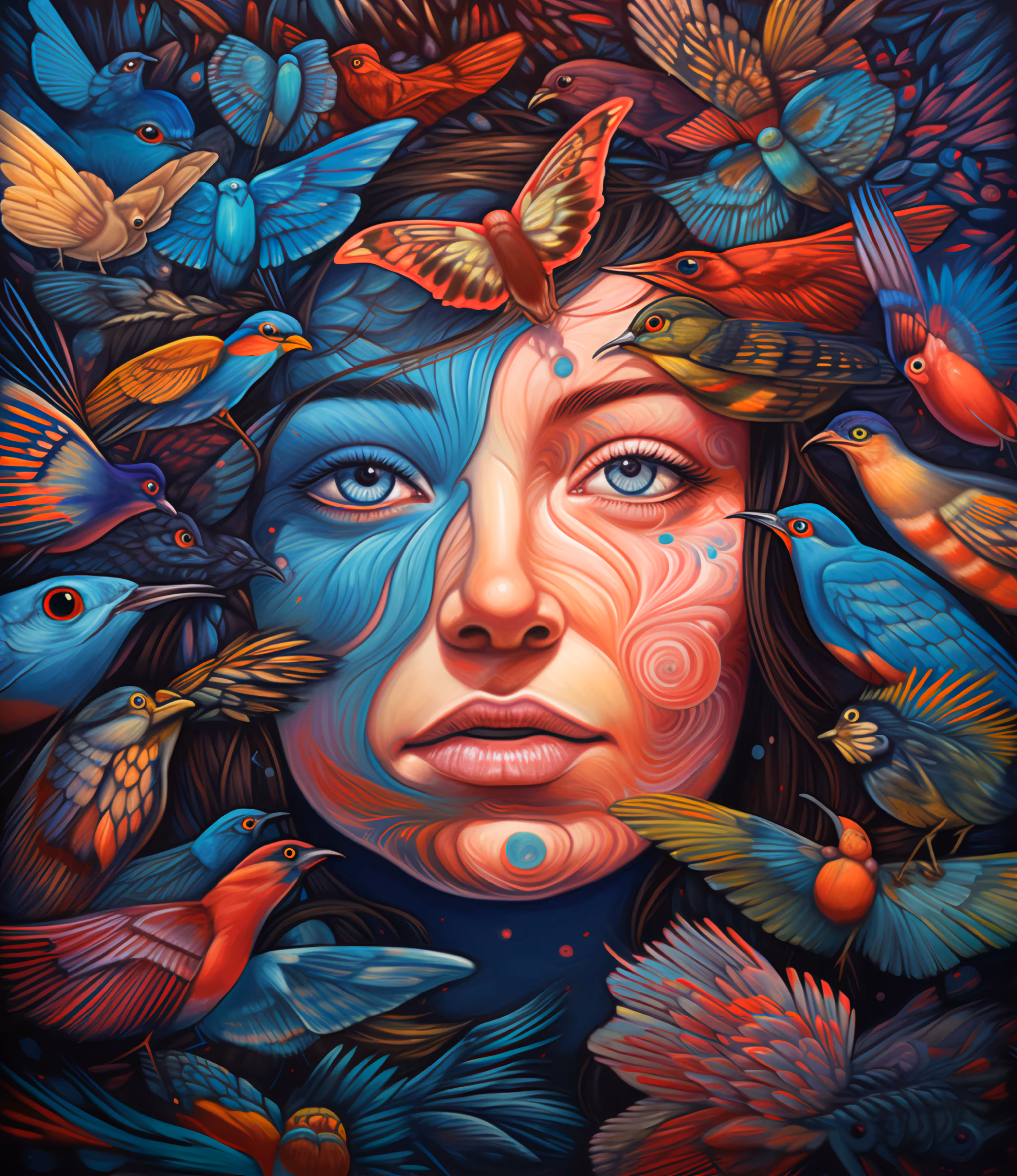 Feathered Face