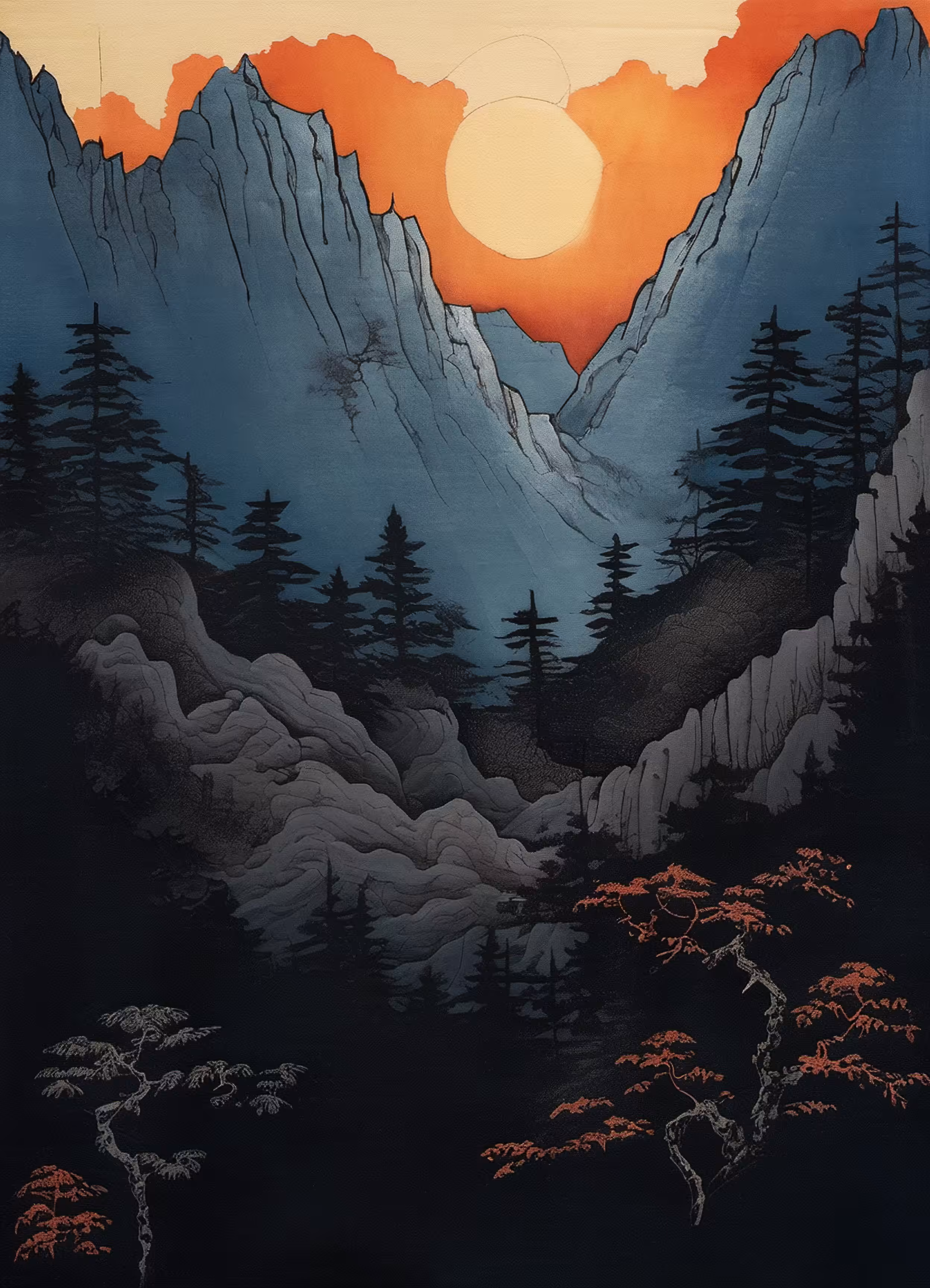 Woodblock Pixels #7