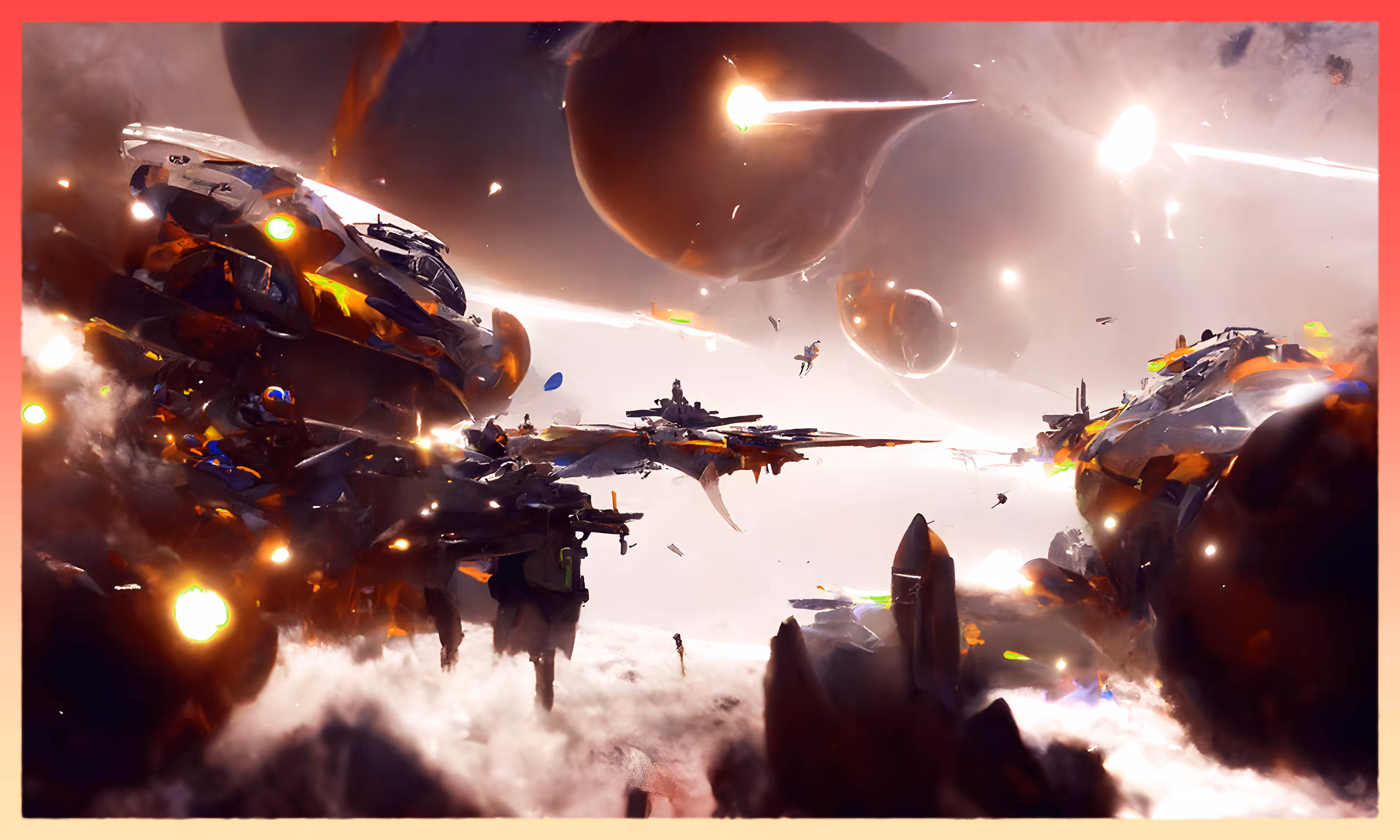 Space Battle Scene