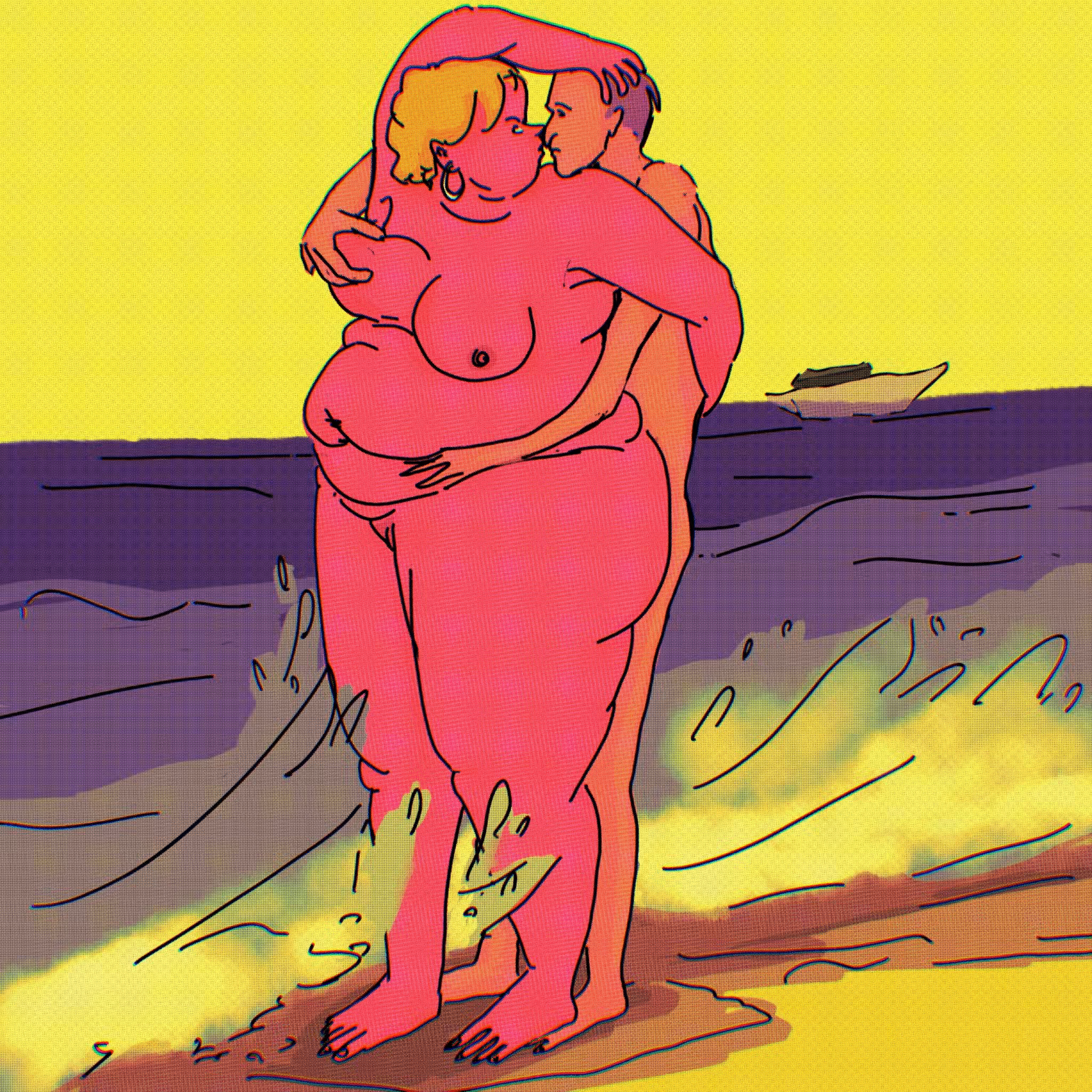 very romantic moment