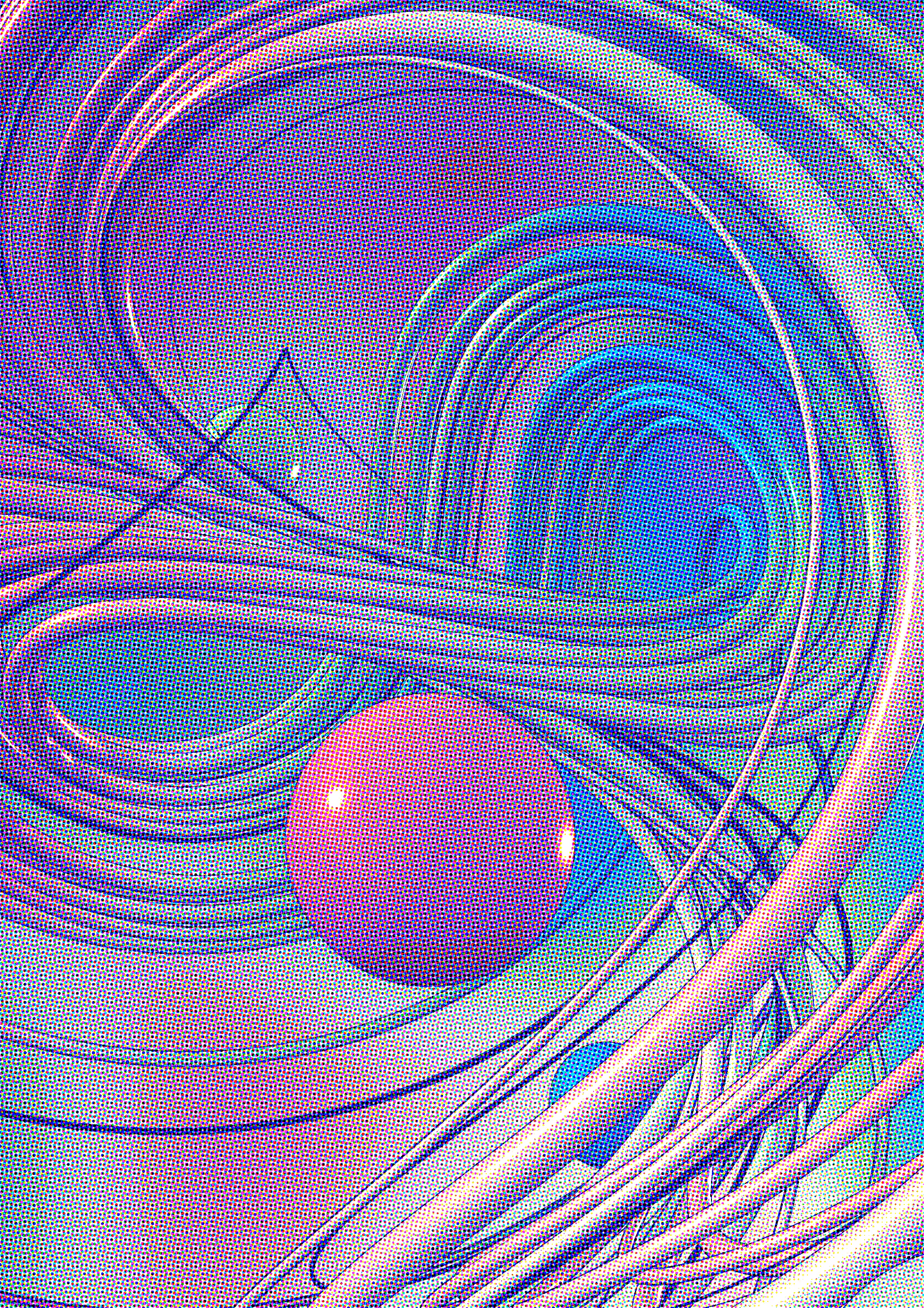 [Digital]‌ ‌Inktober‌ ‌2021‌ ‌#10 ‌|‌ ‌Sprott-Linz ‌attractor‌ ‌-‌ ‌Post‌ Halftone‌ I‌ ‌2
